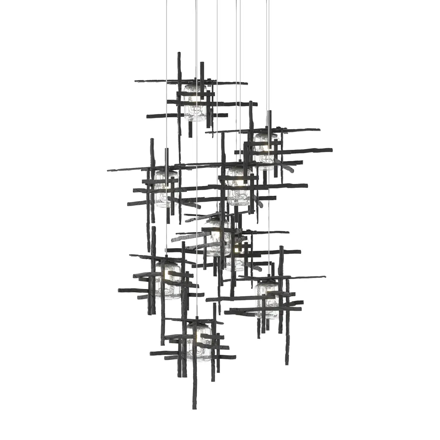 Hubbardton Forge, Tura Seeded Glass Pendant, PENDANT LIGHT