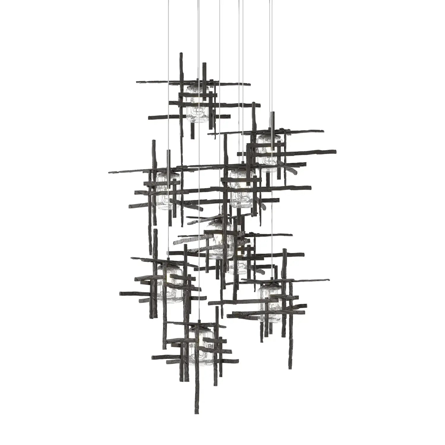 Hubbardton Forge, Tura Seeded Glass Pendant, PENDANT LIGHT