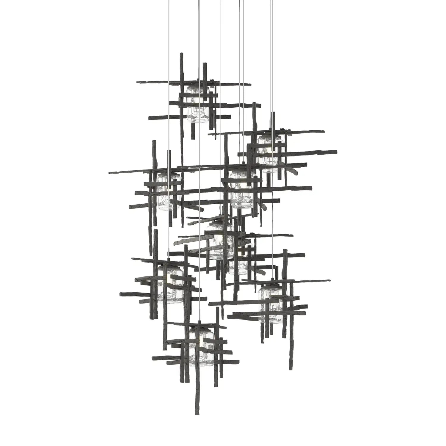 Hubbardton Forge, Tura Seeded Glass Pendant, PENDANT LIGHT