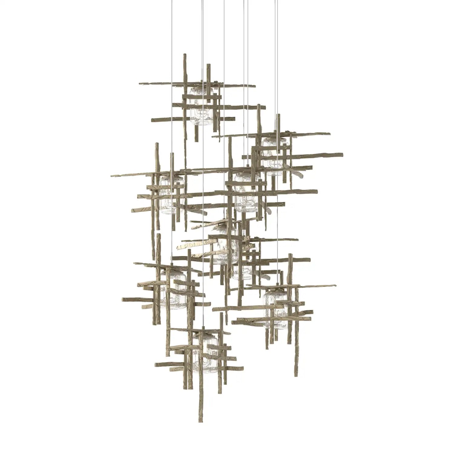 Hubbardton Forge, Tura Seeded Glass Pendant, PENDANT LIGHT