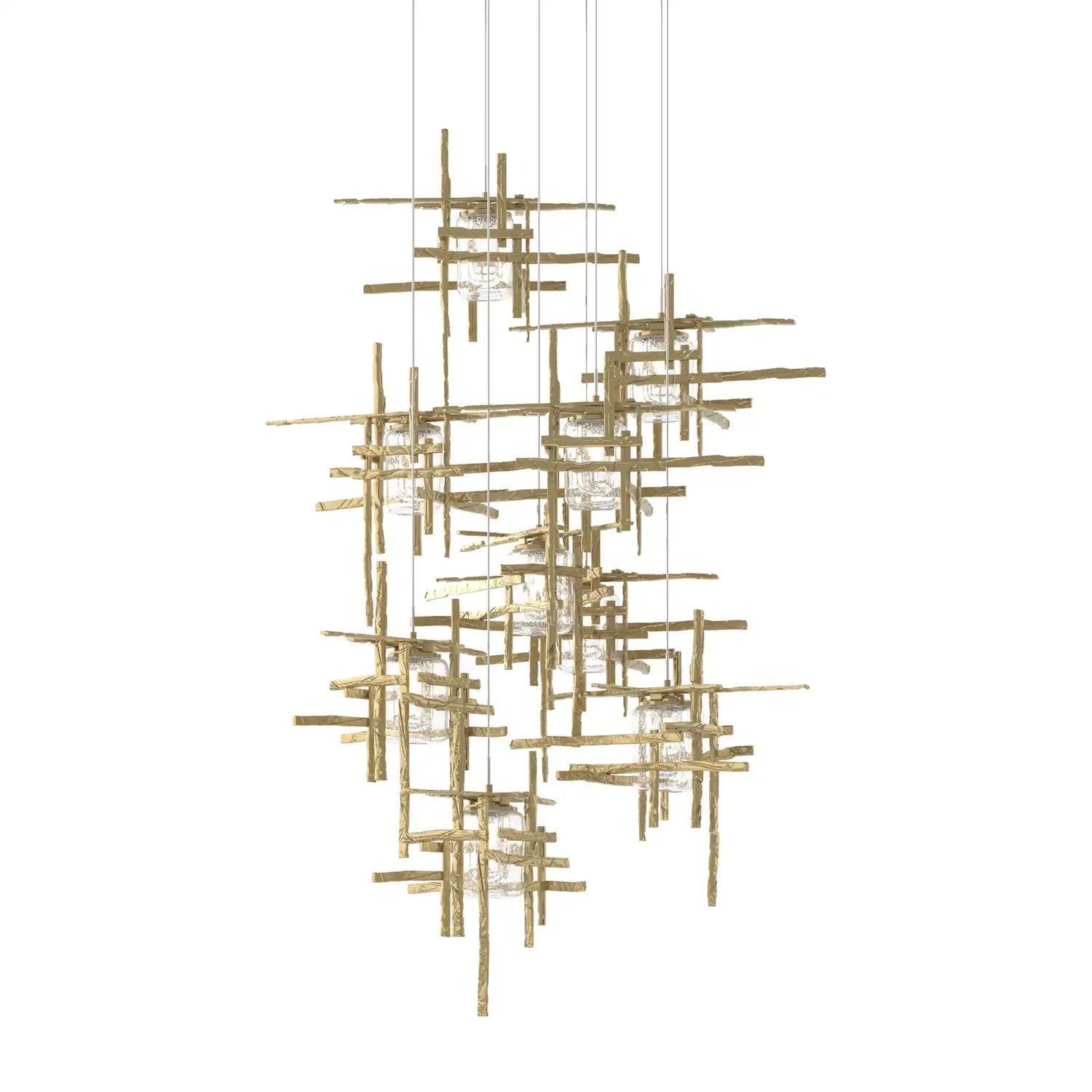 Hubbardton Forge, Tura Seeded Glass Pendant, PENDANT LIGHT