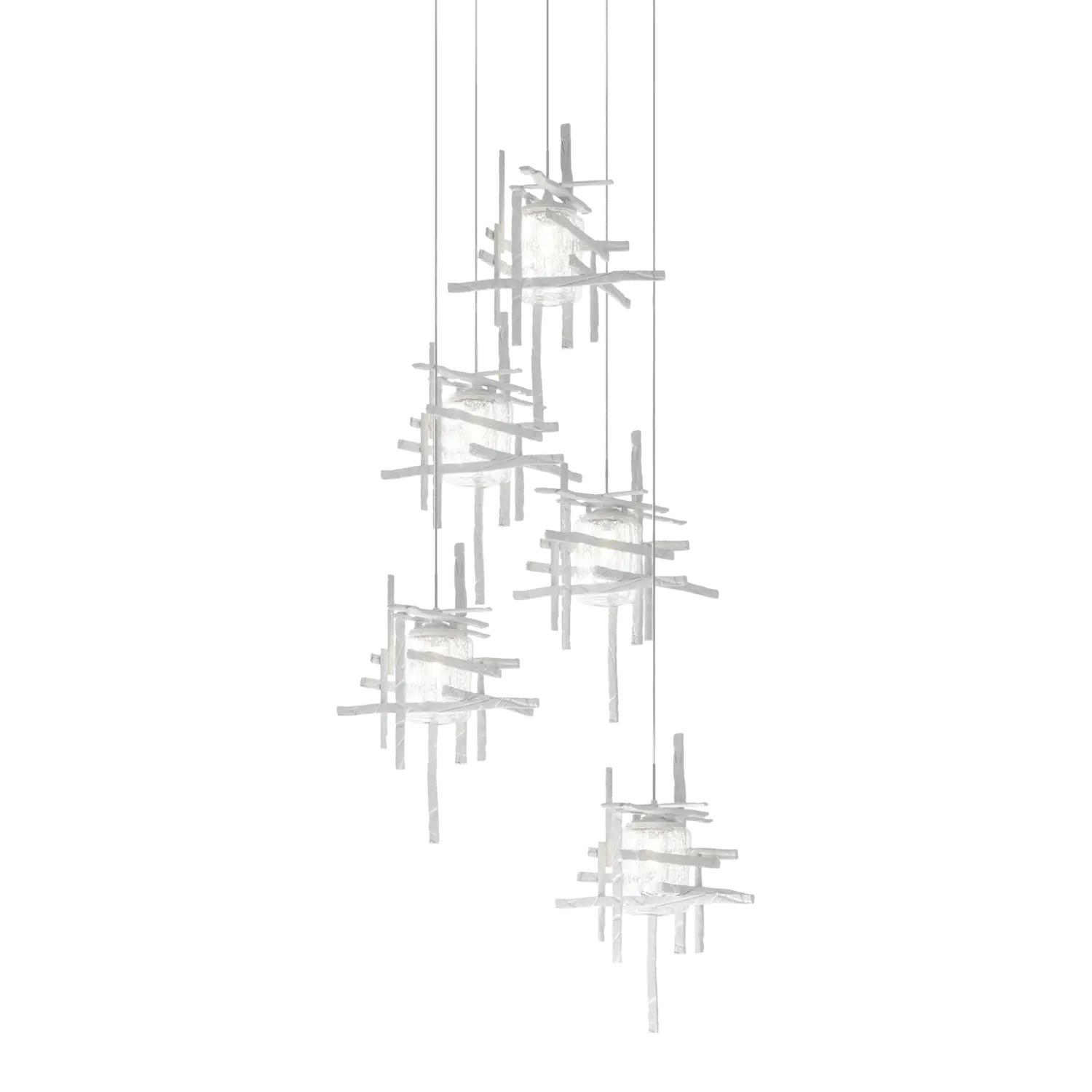 Hubbardton Forge, Tura Seeded Glass Pendant, PENDANT LIGHT