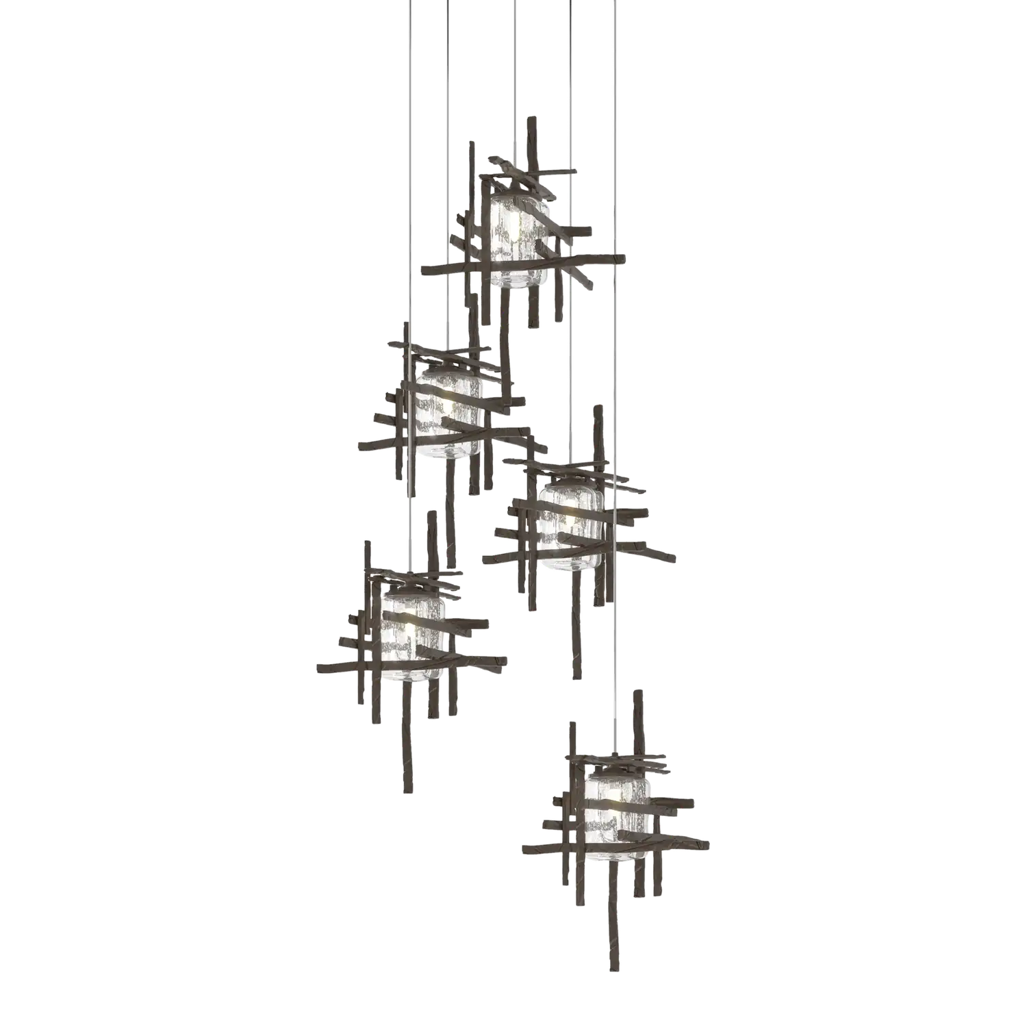 Hubbardton Forge, Tura Seeded Glass Pendant, PENDANT LIGHT