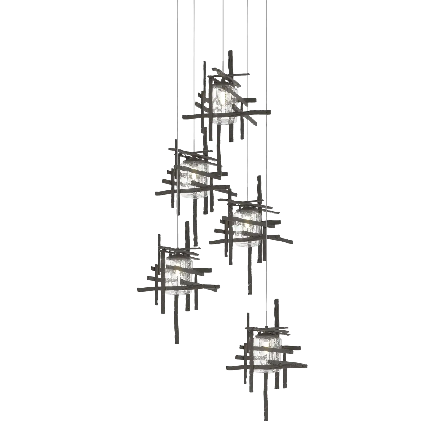 Hubbardton Forge, Tura Seeded Glass Pendant, PENDANT LIGHT