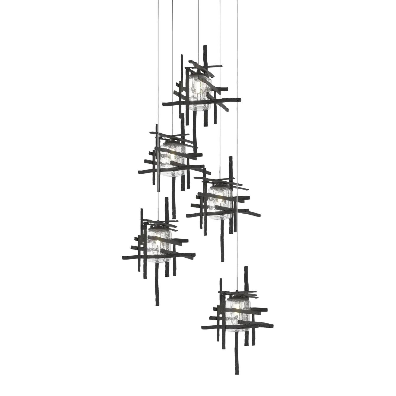 Hubbardton Forge, Tura Seeded Glass Pendant, PENDANT LIGHT