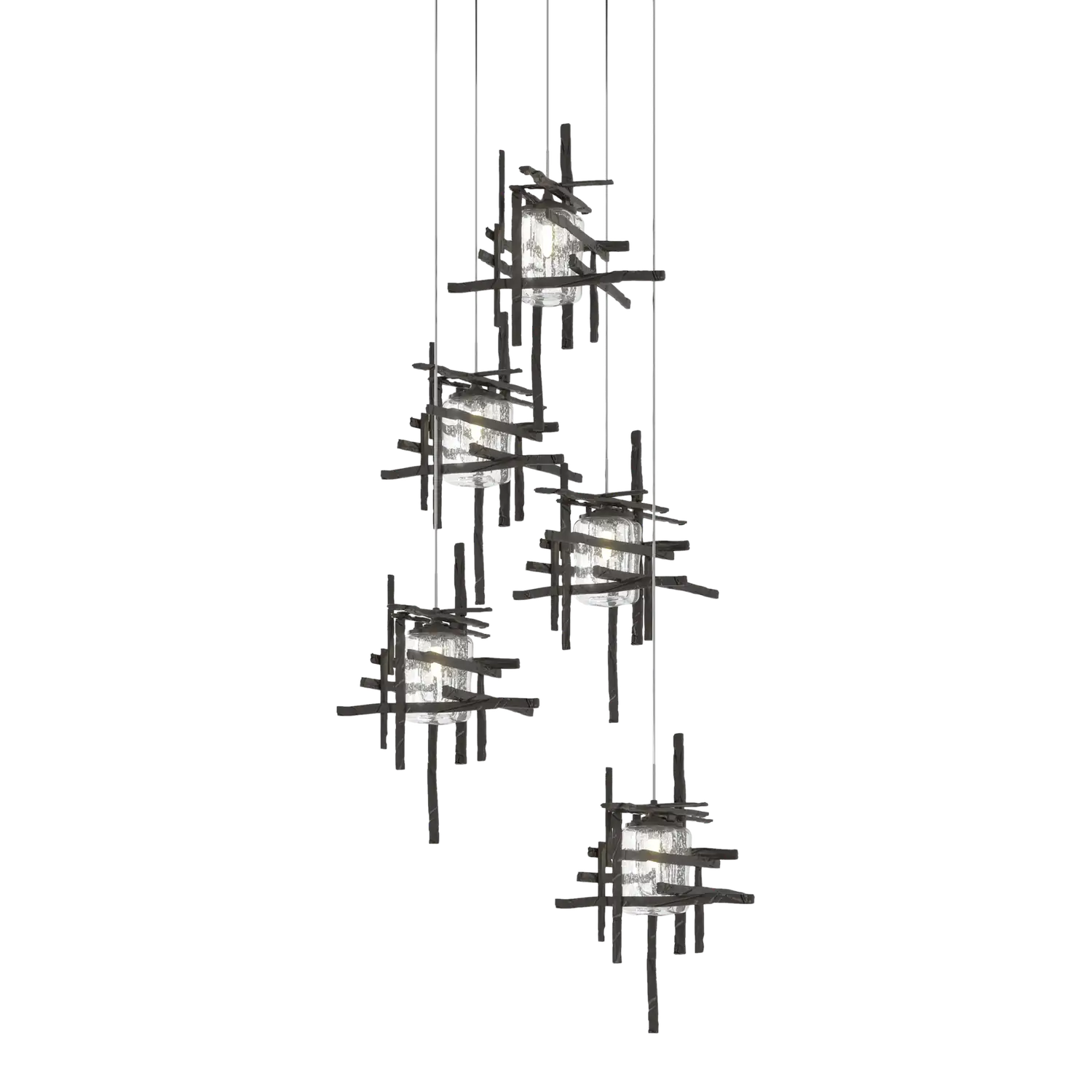 Hubbardton Forge, Tura Seeded Glass Pendant, PENDANT LIGHT