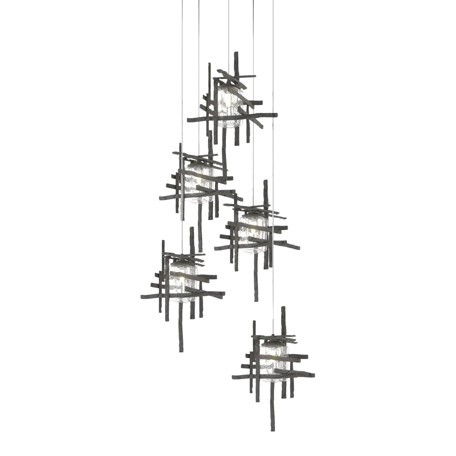 Hubbardton Forge, Tura Seeded Glass Pendant, PENDANT LIGHT