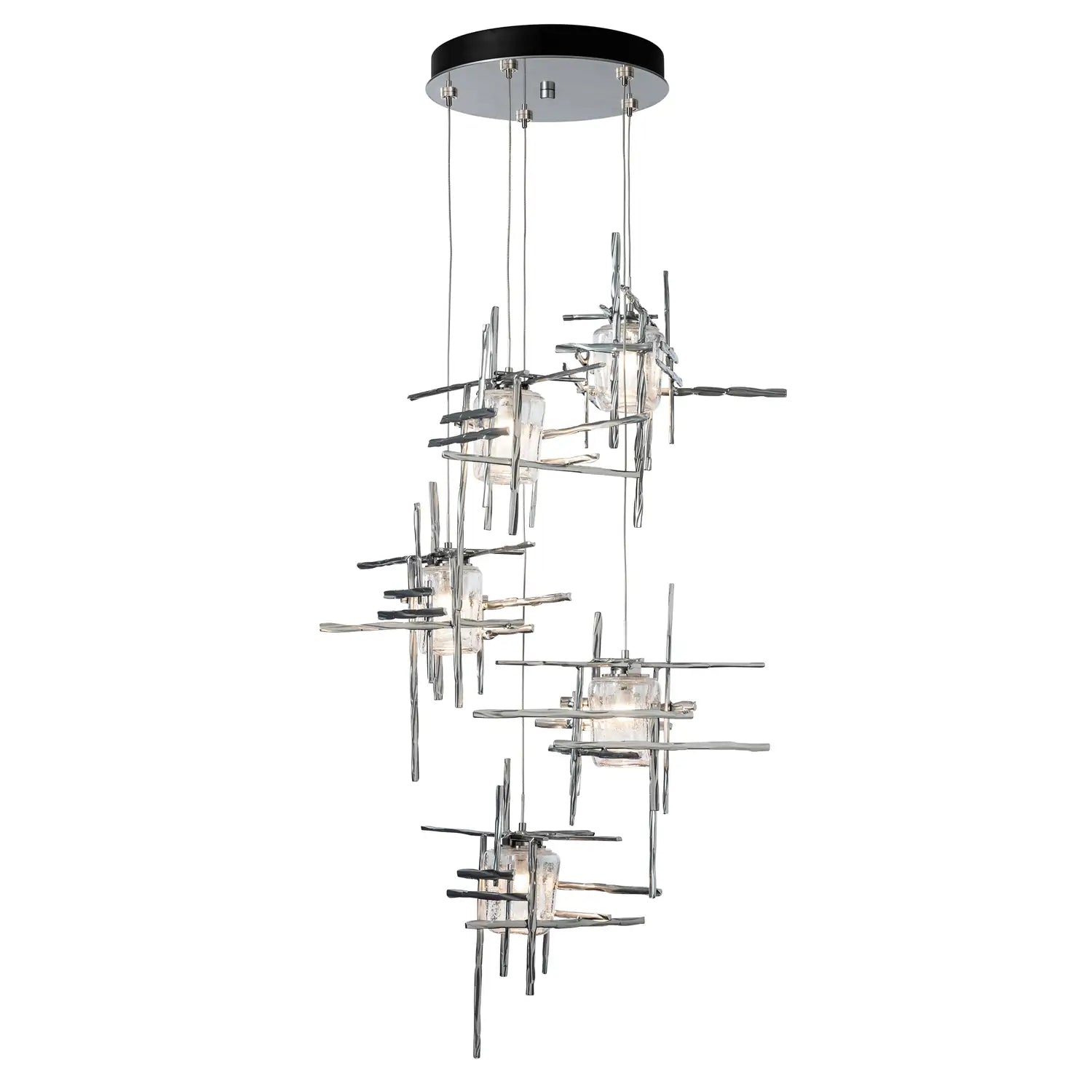 Hubbardton Forge, Tura Seeded Glass Pendant, PENDANT LIGHT