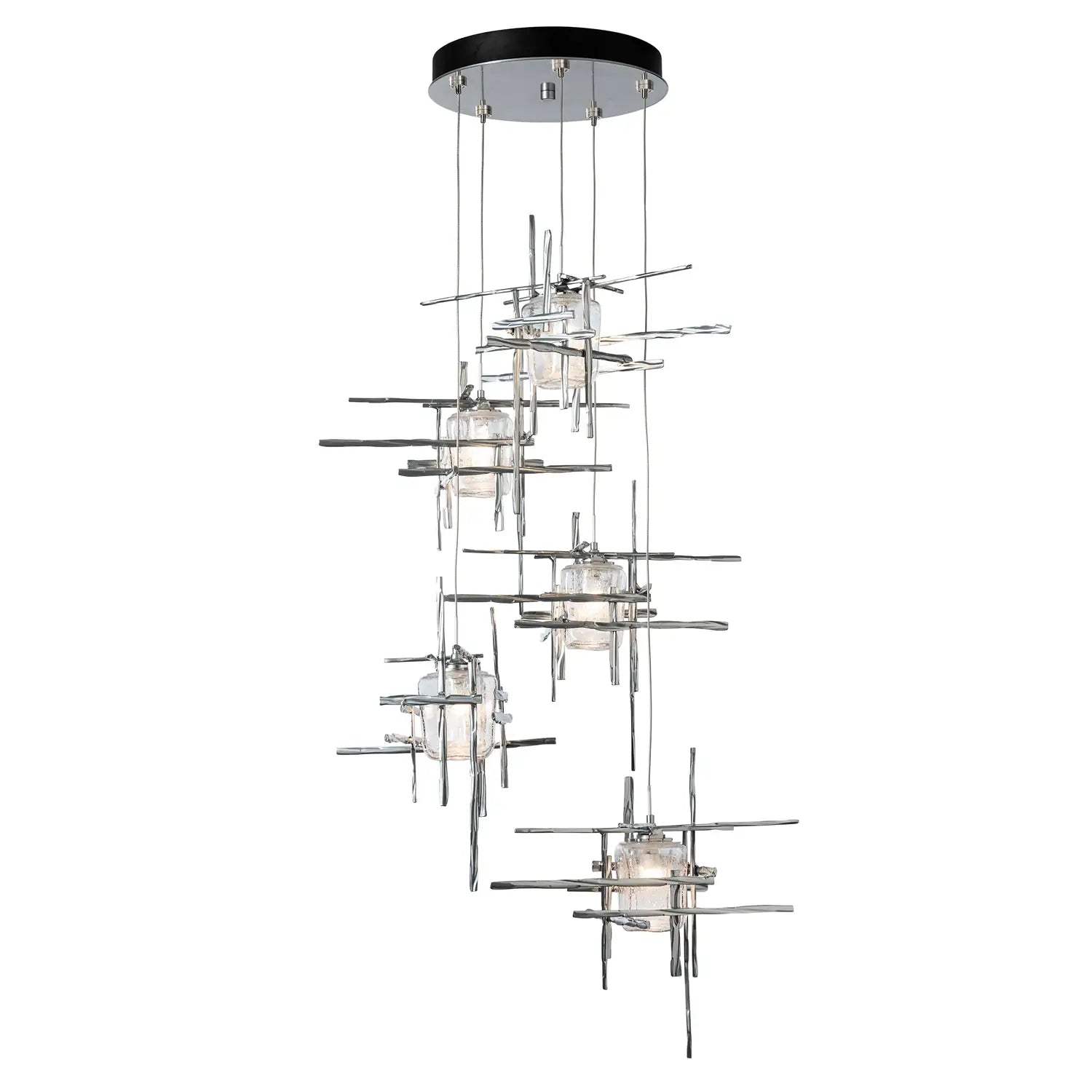 Hubbardton Forge, Tura Seeded Glass Pendant, PENDANT LIGHT