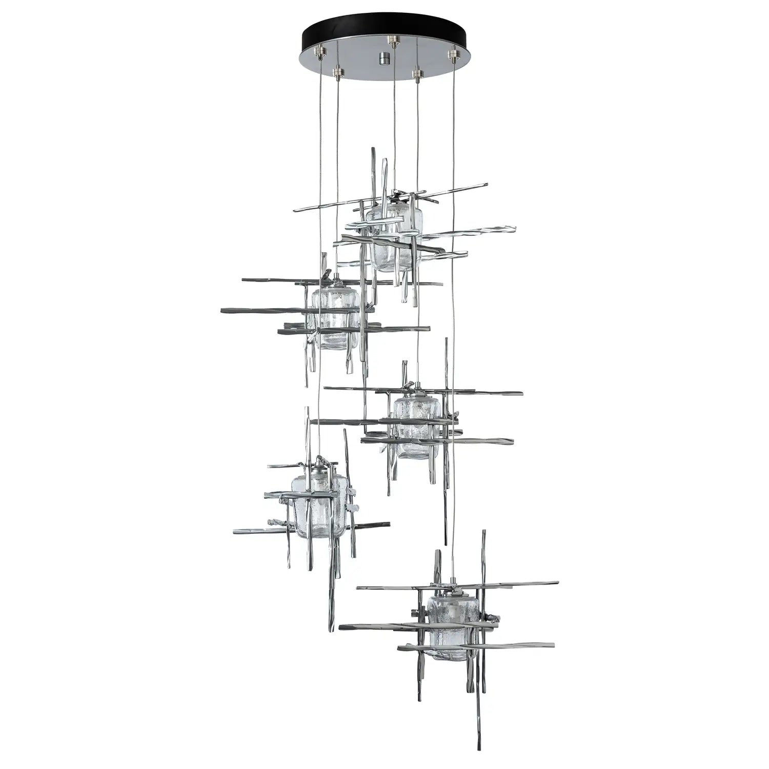 Hubbardton Forge, Tura Seeded Glass Pendant, PENDANT LIGHT