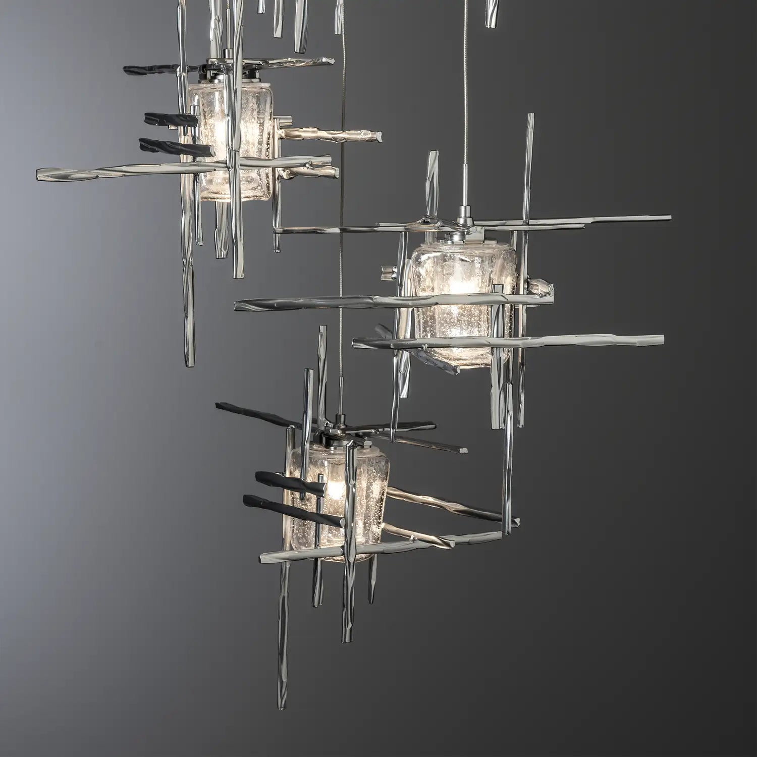 Hubbardton Forge, Tura Seeded Glass Pendant, PENDANT LIGHT