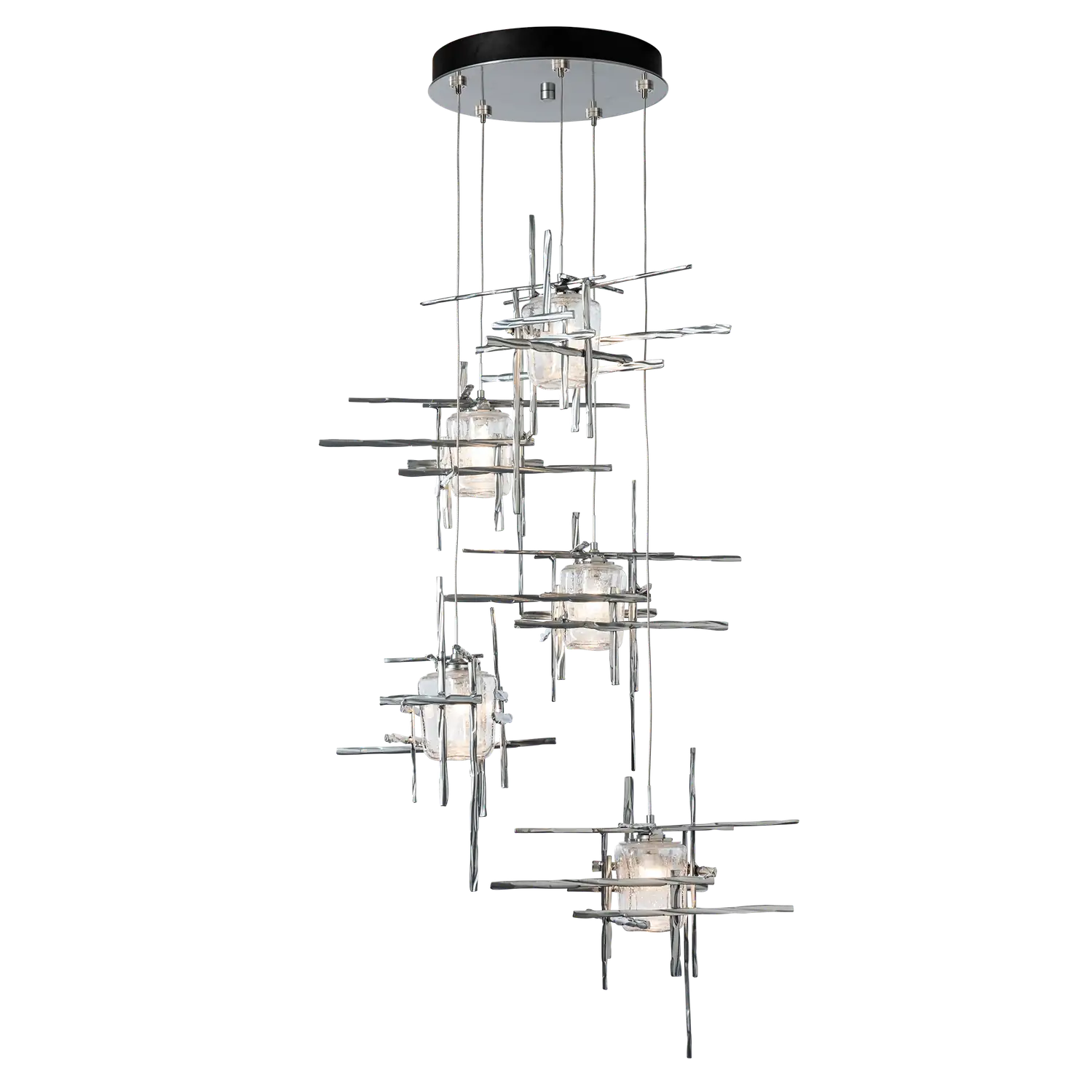 Hubbardton Forge, Tura Seeded Glass Pendant, PENDANT LIGHT