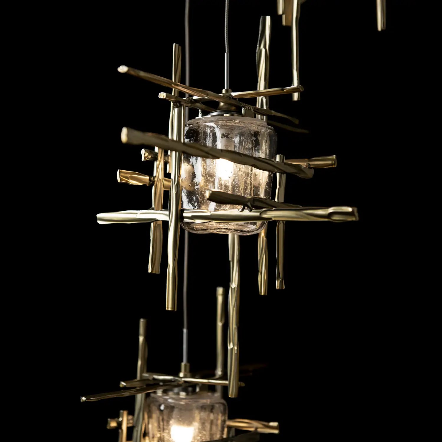 Hubbardton Forge, Tura Seeded Glass Pendant, PENDANT LIGHT