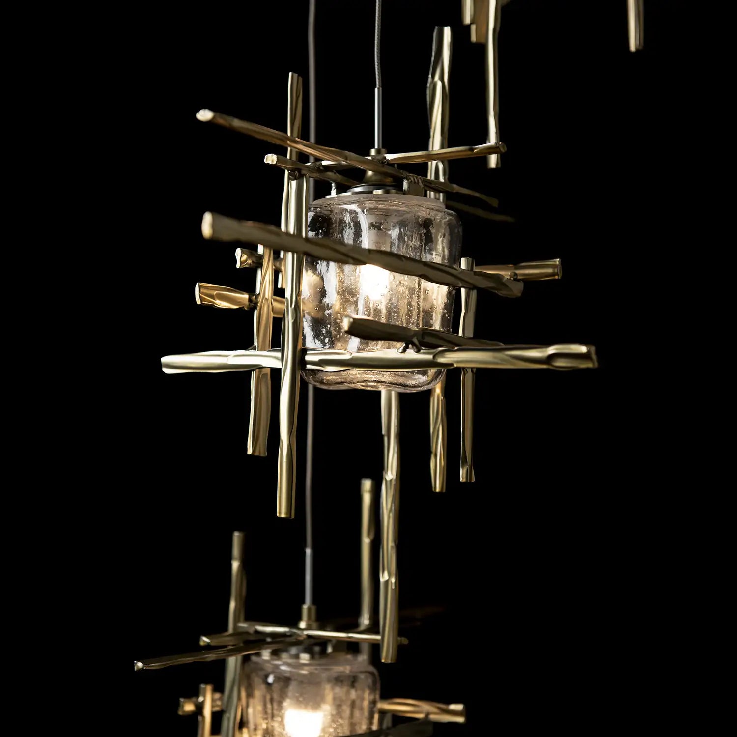 Hubbardton Forge, Tura Seeded Glass Pendant, PENDANT LIGHT