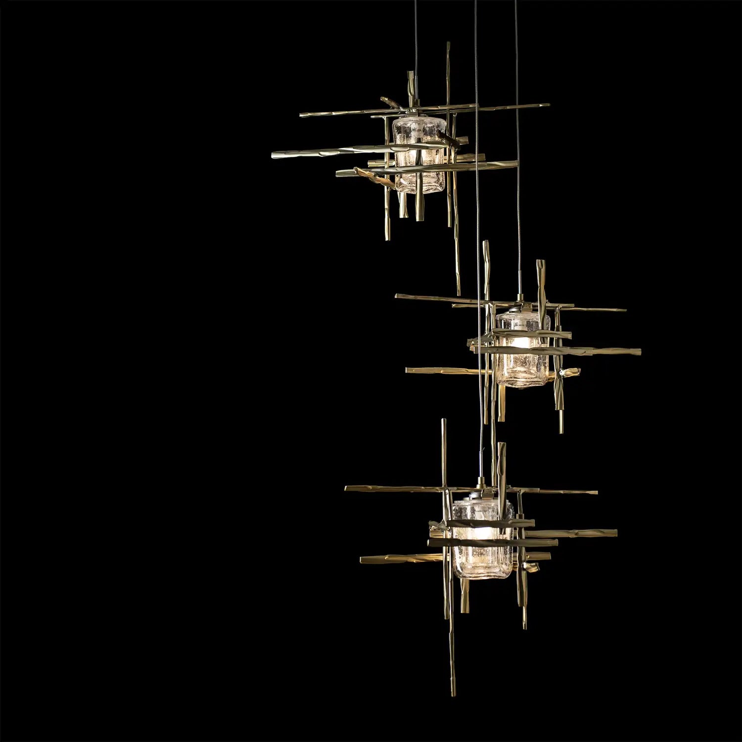 Hubbardton Forge, Tura Seeded Glass Pendant, PENDANT LIGHT