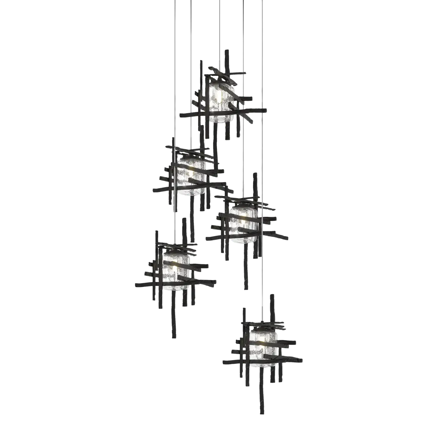 Hubbardton Forge, Tura Seeded Glass Pendant, PENDANT LIGHT