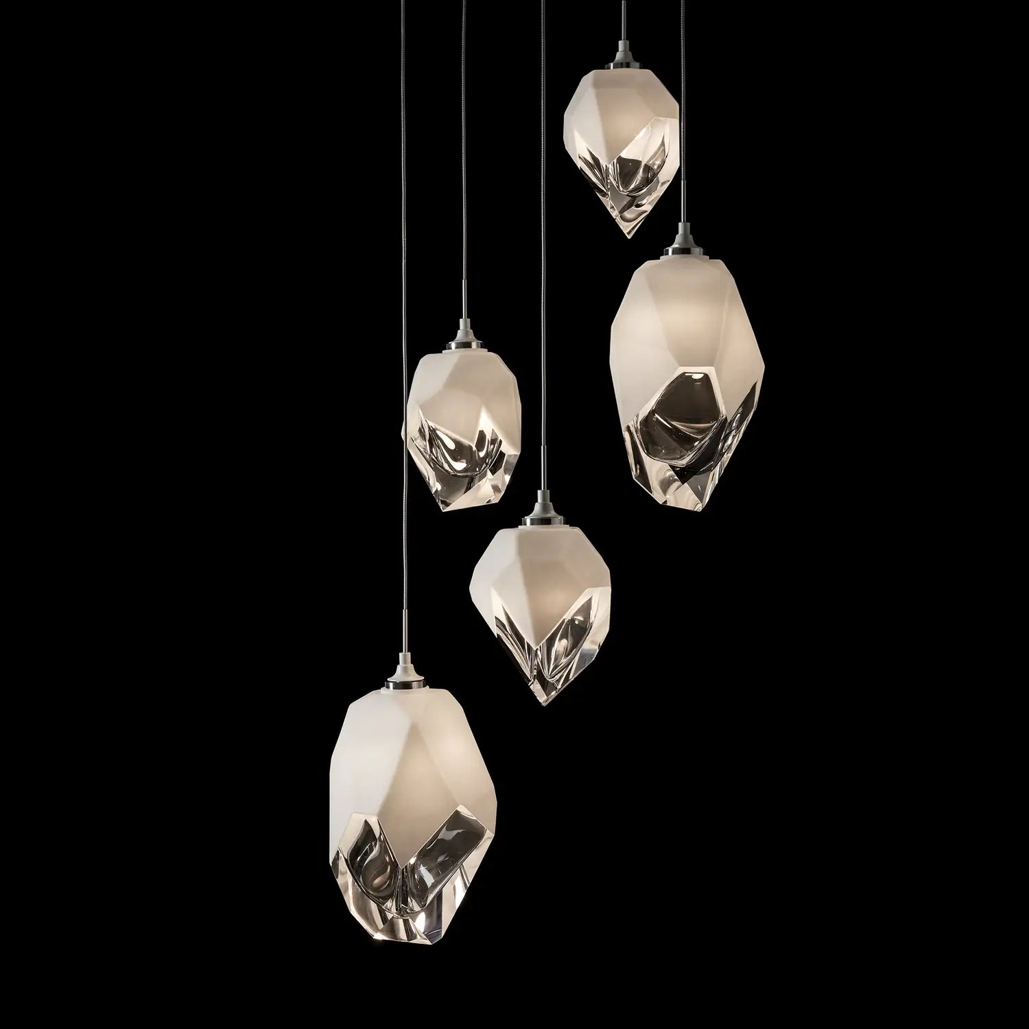 Hubbardton Forge, Chrysalis Mixed Crystal Pendant, PENDANT LIGHT