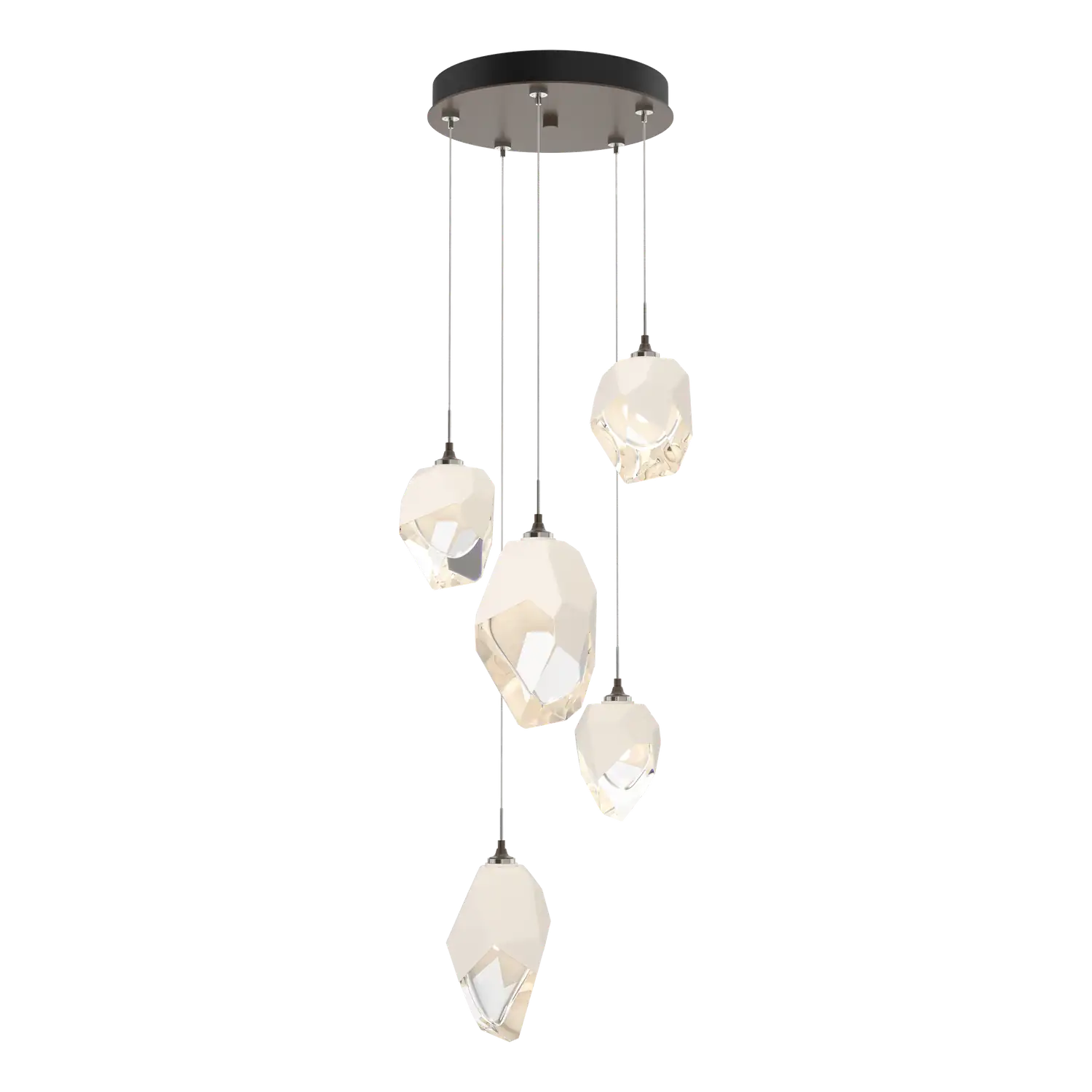 Hubbardton Forge, Chrysalis Mixed Crystal Pendant, PENDANT LIGHT