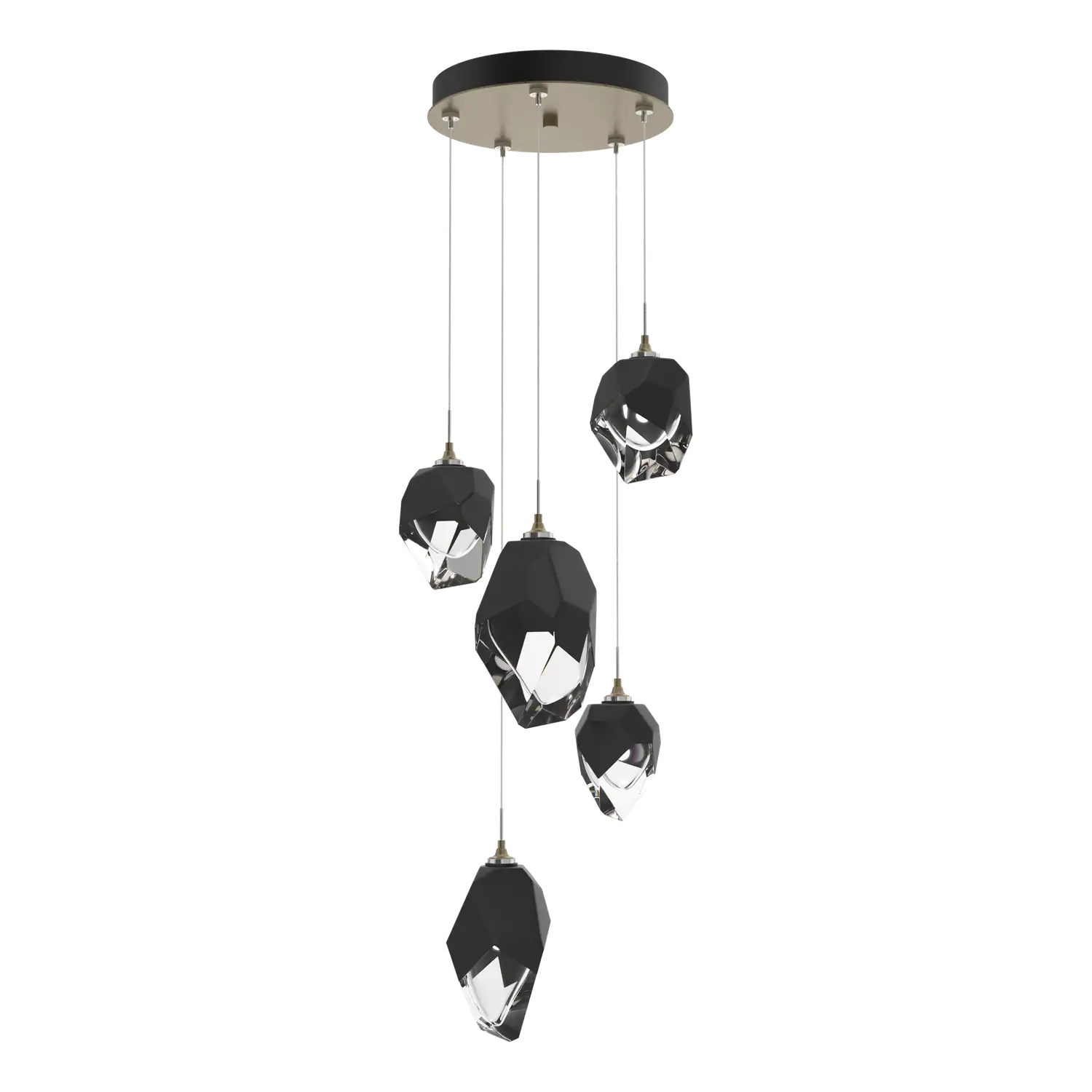 Hubbardton Forge, Chrysalis Mixed Crystal Pendant, PENDANT LIGHT