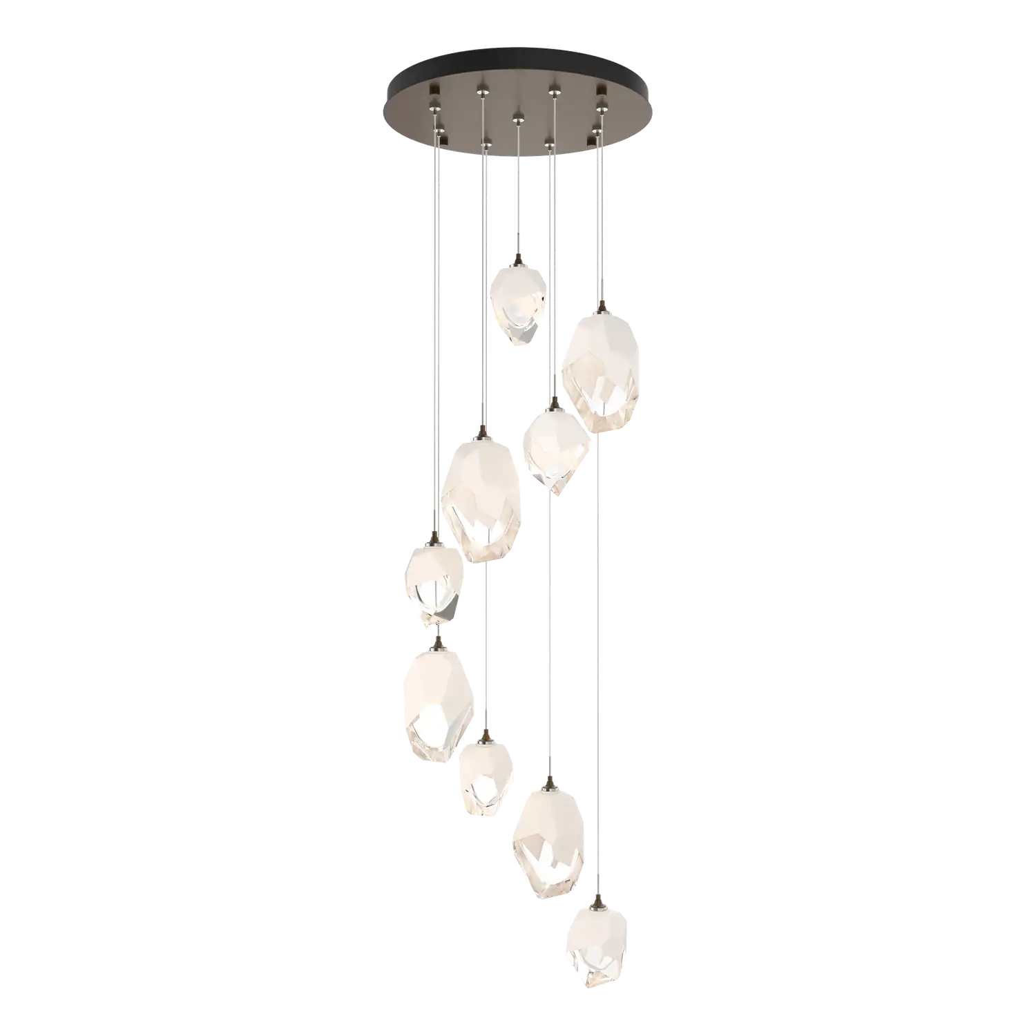 Hubbardton Forge, Chrysalis Mixed Crystal Pendant, PENDANT LIGHT