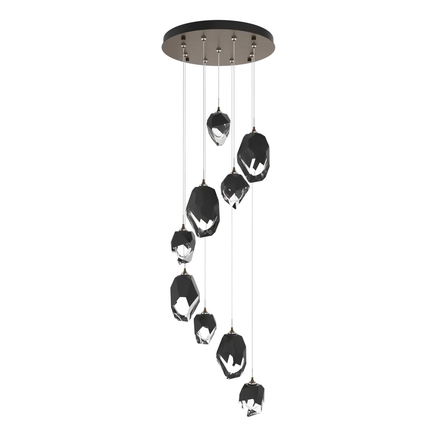 Hubbardton Forge, Chrysalis Mixed Crystal Pendant, PENDANT LIGHT