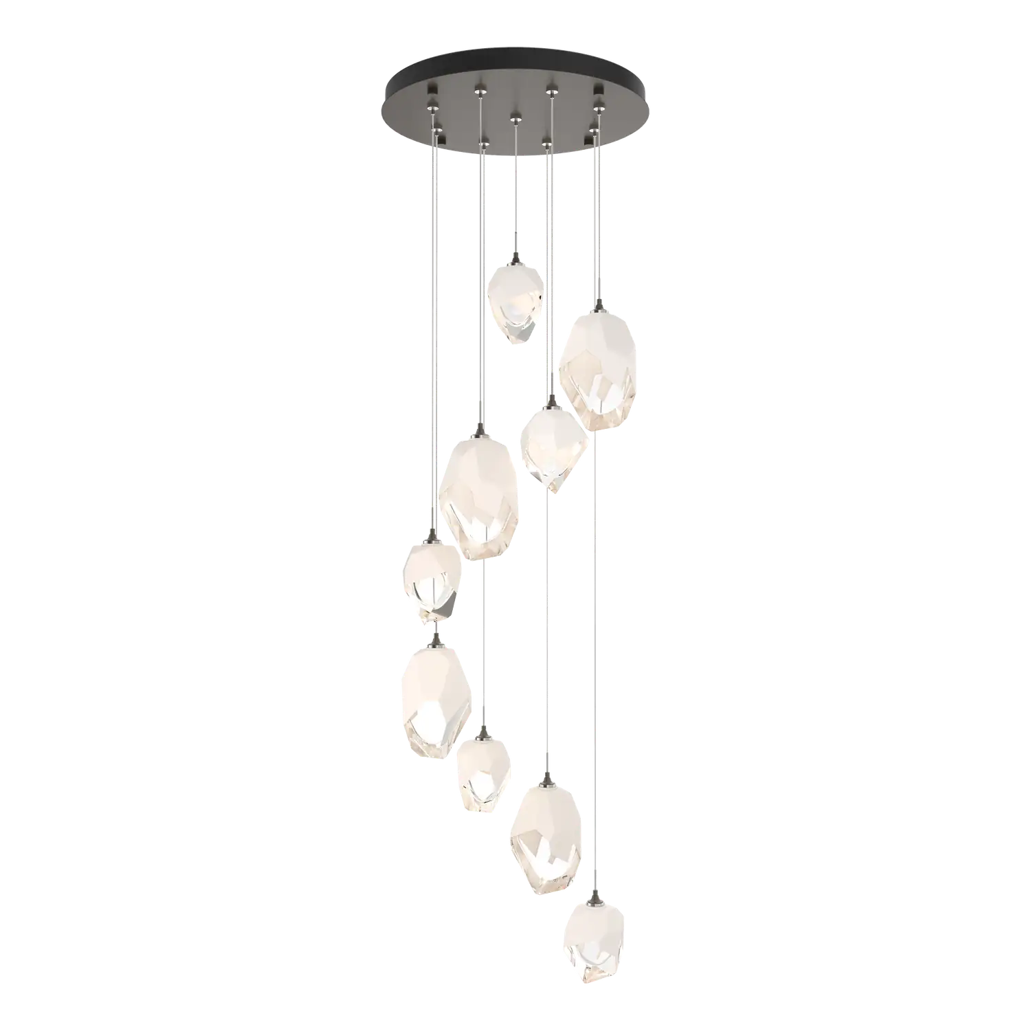 Hubbardton Forge, Chrysalis Mixed Crystal Pendant, PENDANT LIGHT
