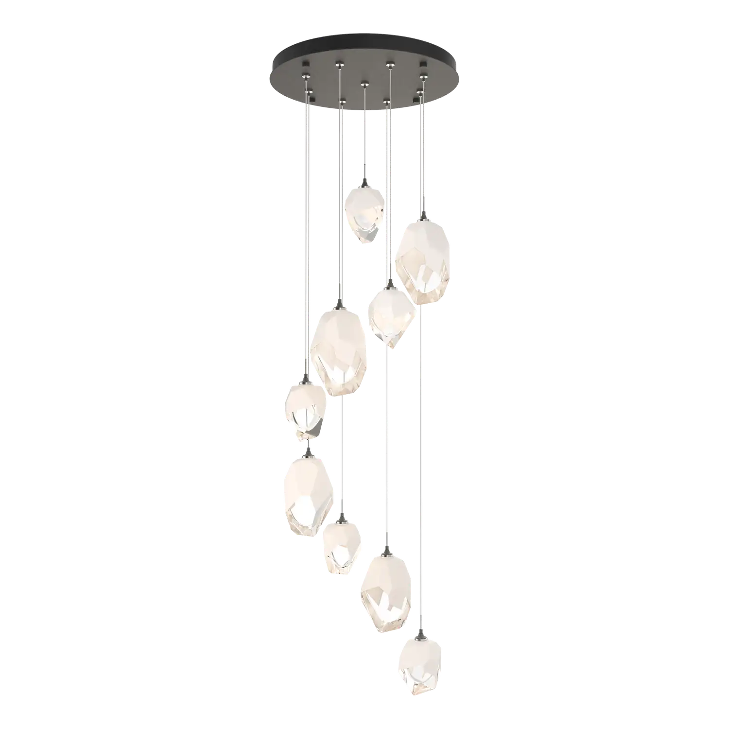Hubbardton Forge, Chrysalis Mixed Crystal Pendant, PENDANT LIGHT