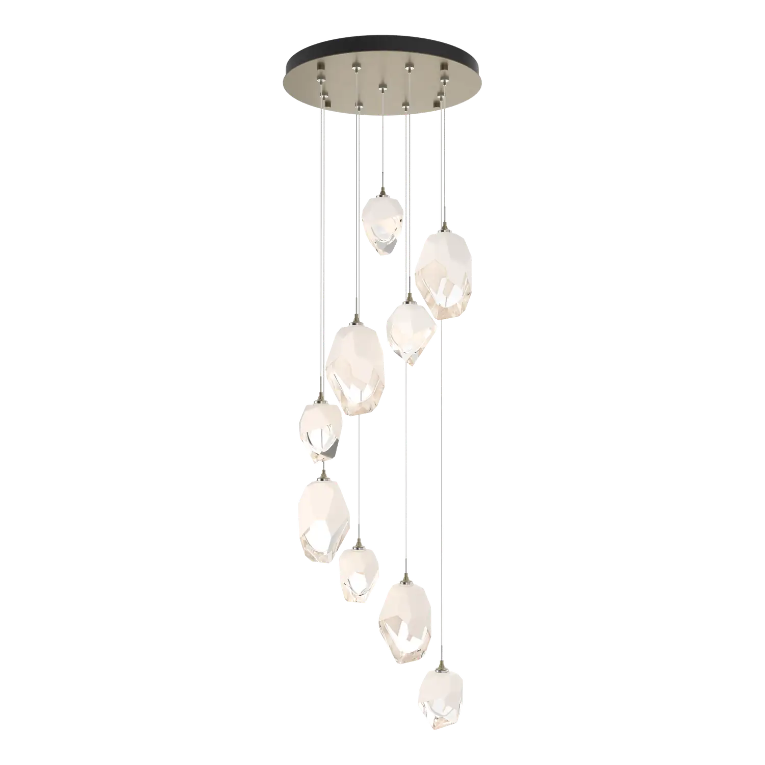 Hubbardton Forge, Chrysalis Mixed Crystal Pendant, PENDANT LIGHT