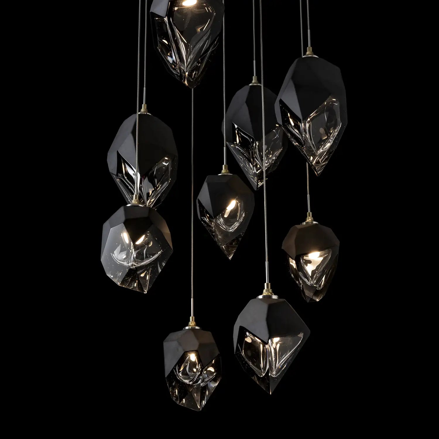 Hubbardton Forge, Chrysalis Mixed Crystal Pendant, PENDANT LIGHT