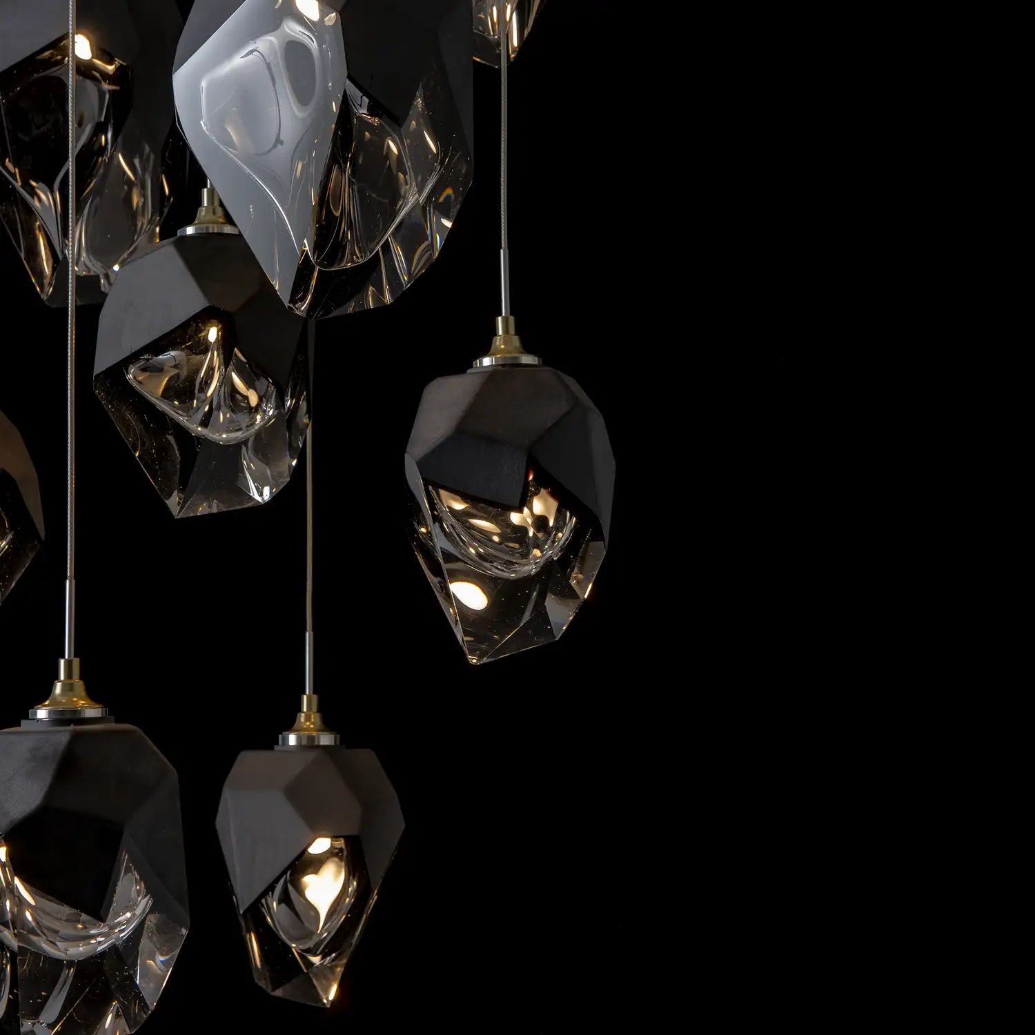 Hubbardton Forge, Chrysalis Mixed Crystal Pendant, PENDANT LIGHT