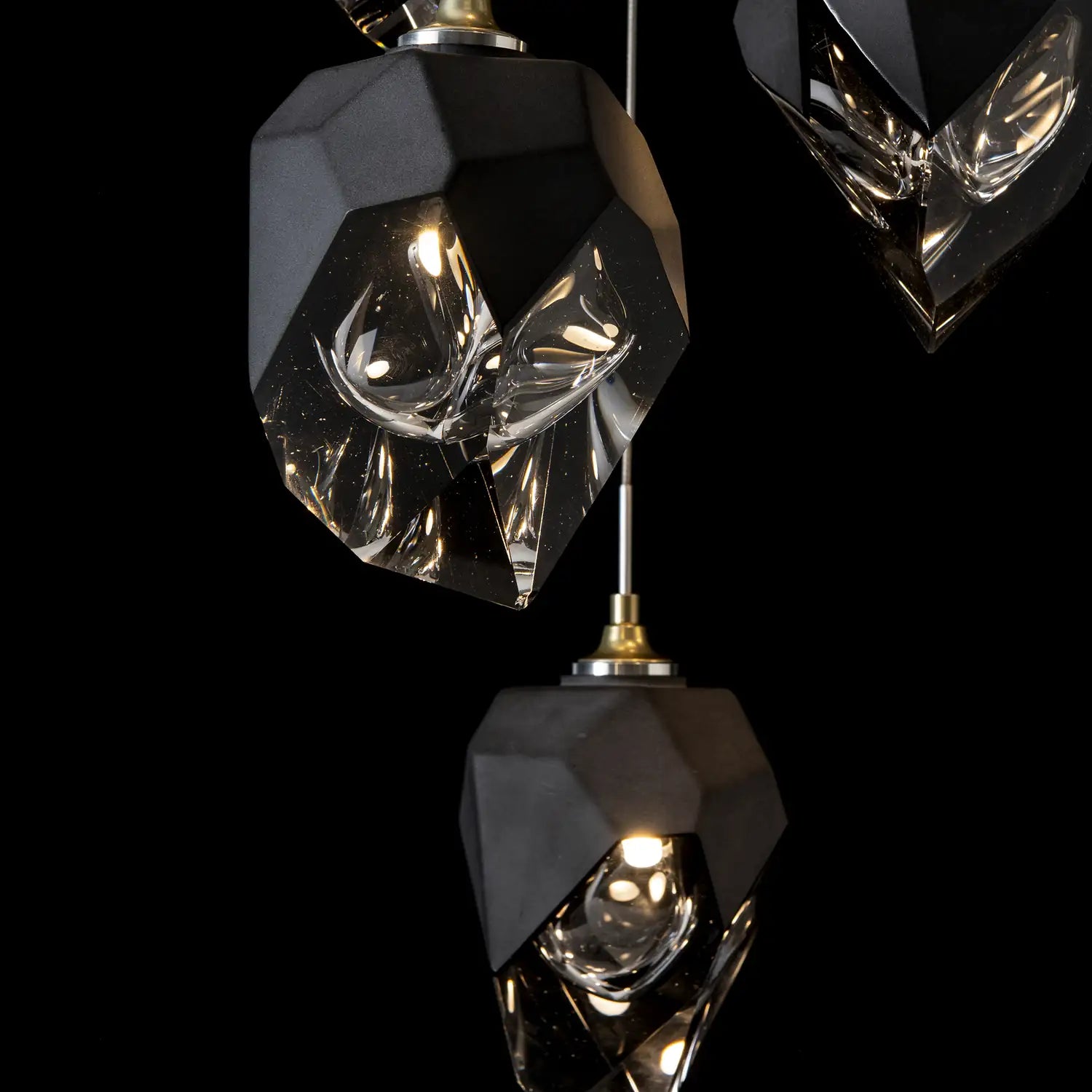 Hubbardton Forge, Chrysalis Mixed Crystal Pendant, PENDANT LIGHT