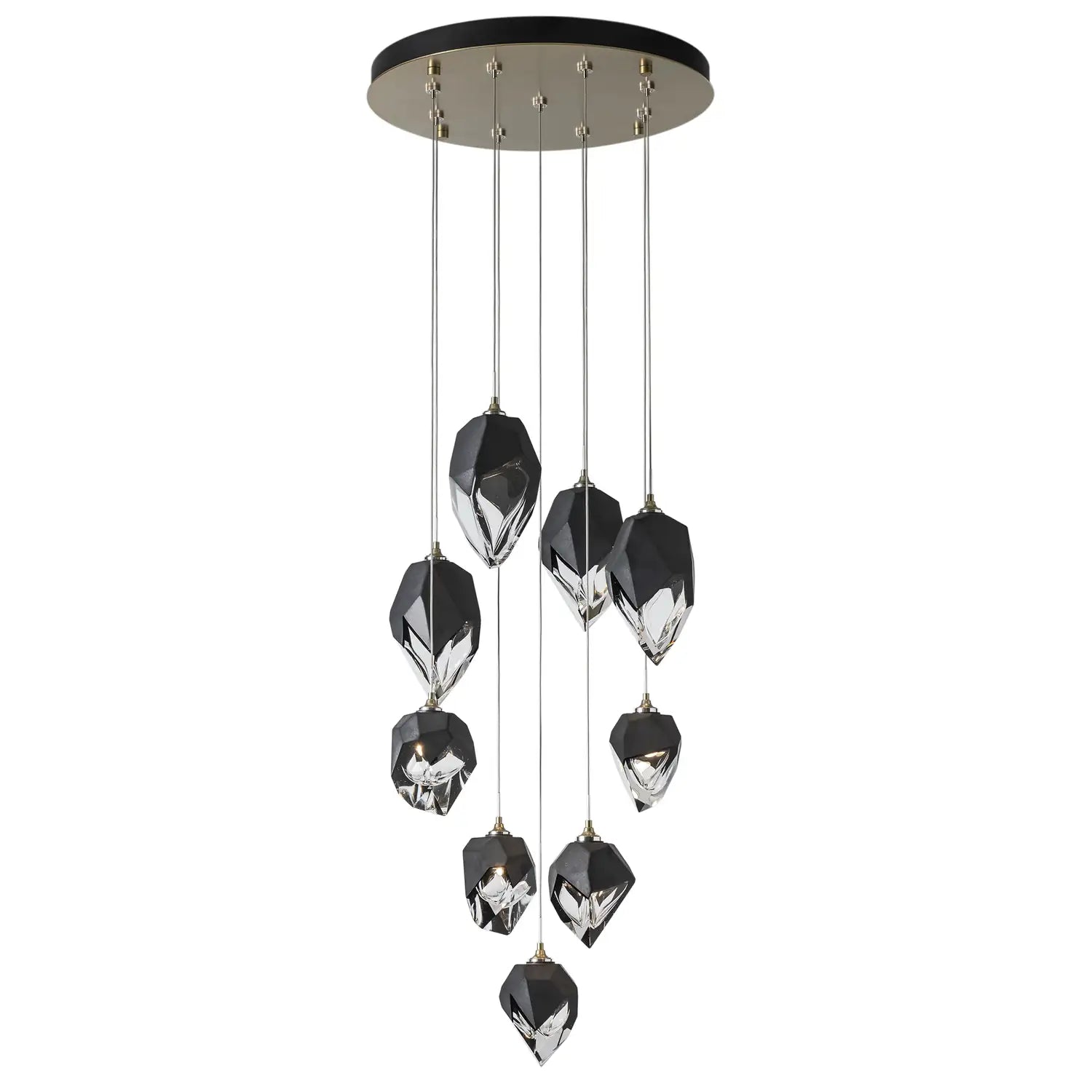 Hubbardton Forge, Chrysalis Mixed Crystal Pendant, PENDANT LIGHT