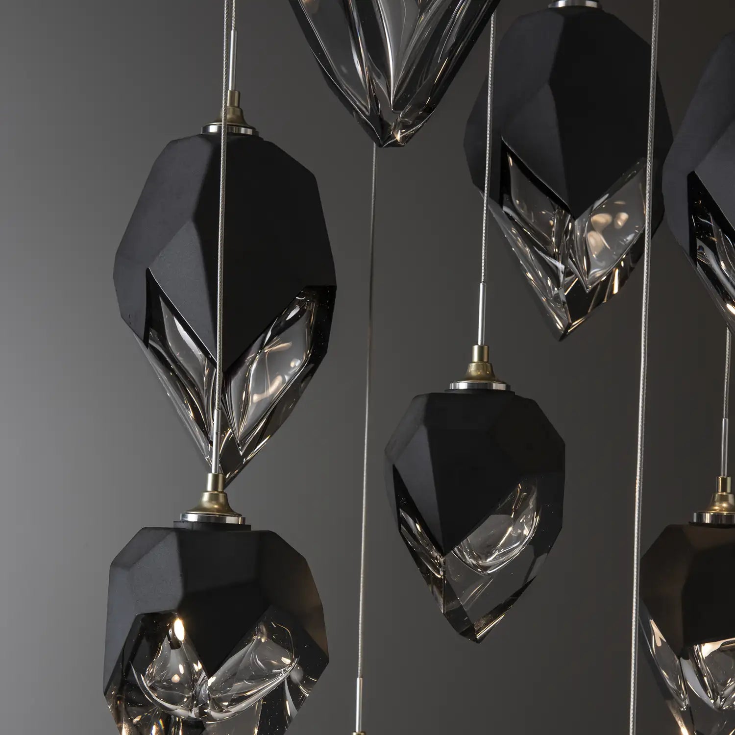 Hubbardton Forge, Chrysalis Mixed Crystal Pendant, PENDANT LIGHT
