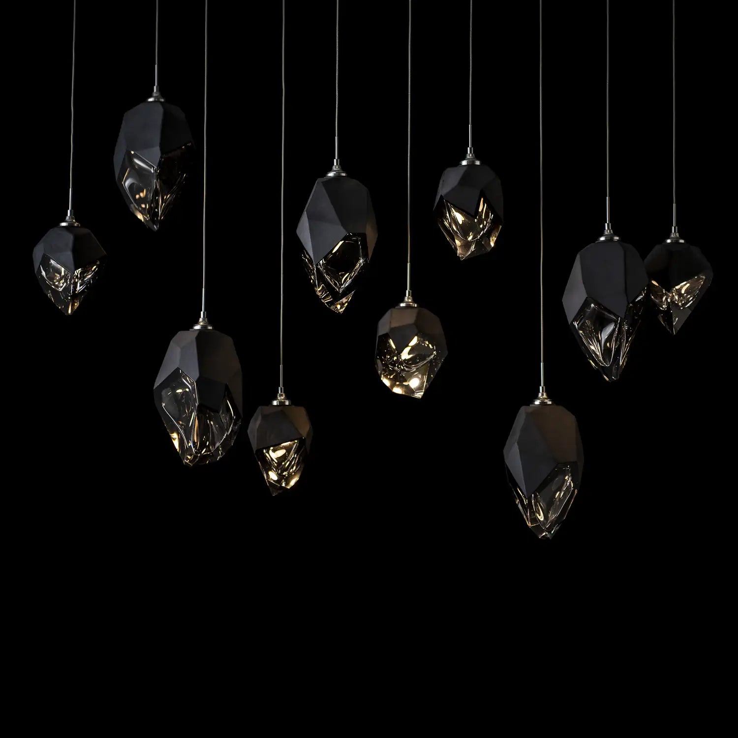 Hubbardton Forge, Chrysalis Mixed Crystal Pendant, PENDANT LIGHT