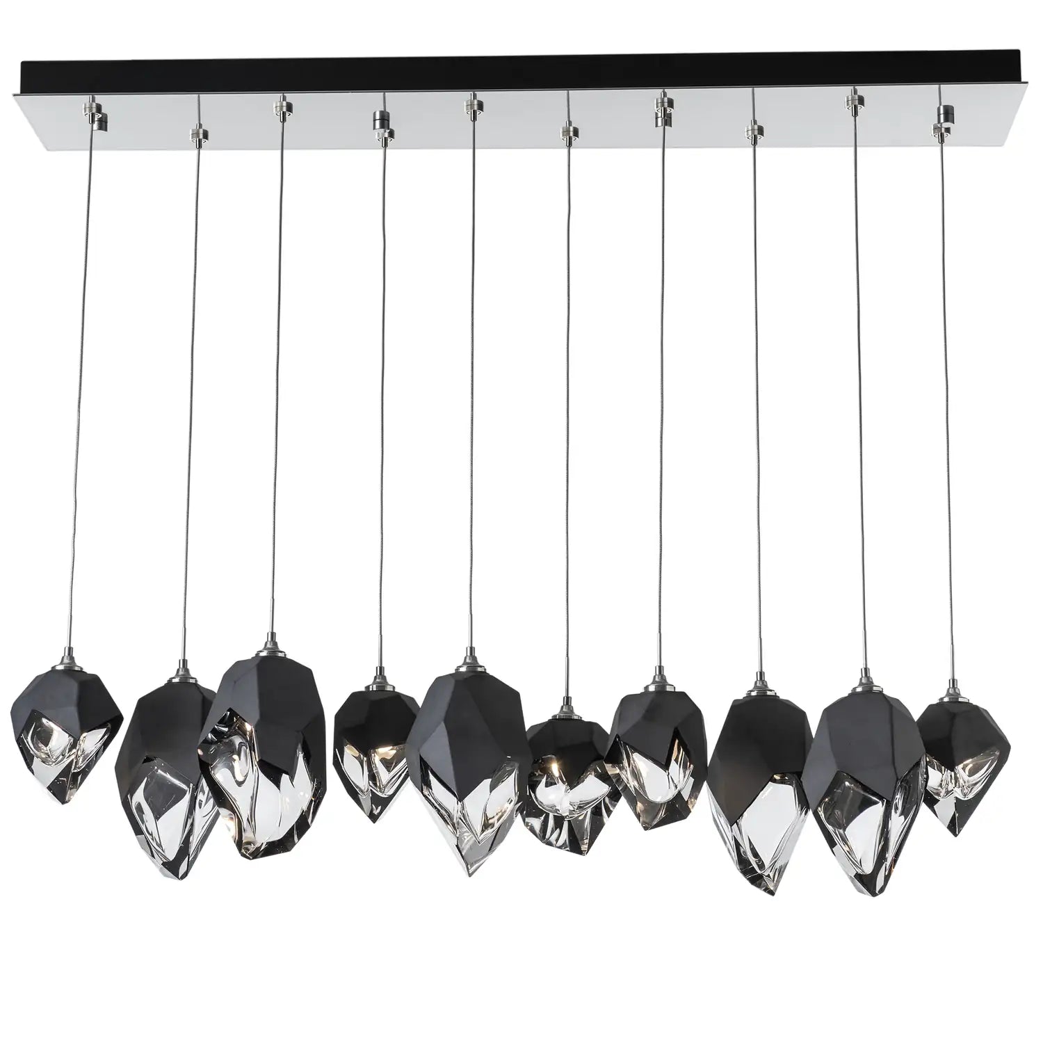 Hubbardton Forge, Chrysalis Mixed Crystal Pendant, PENDANT LIGHT