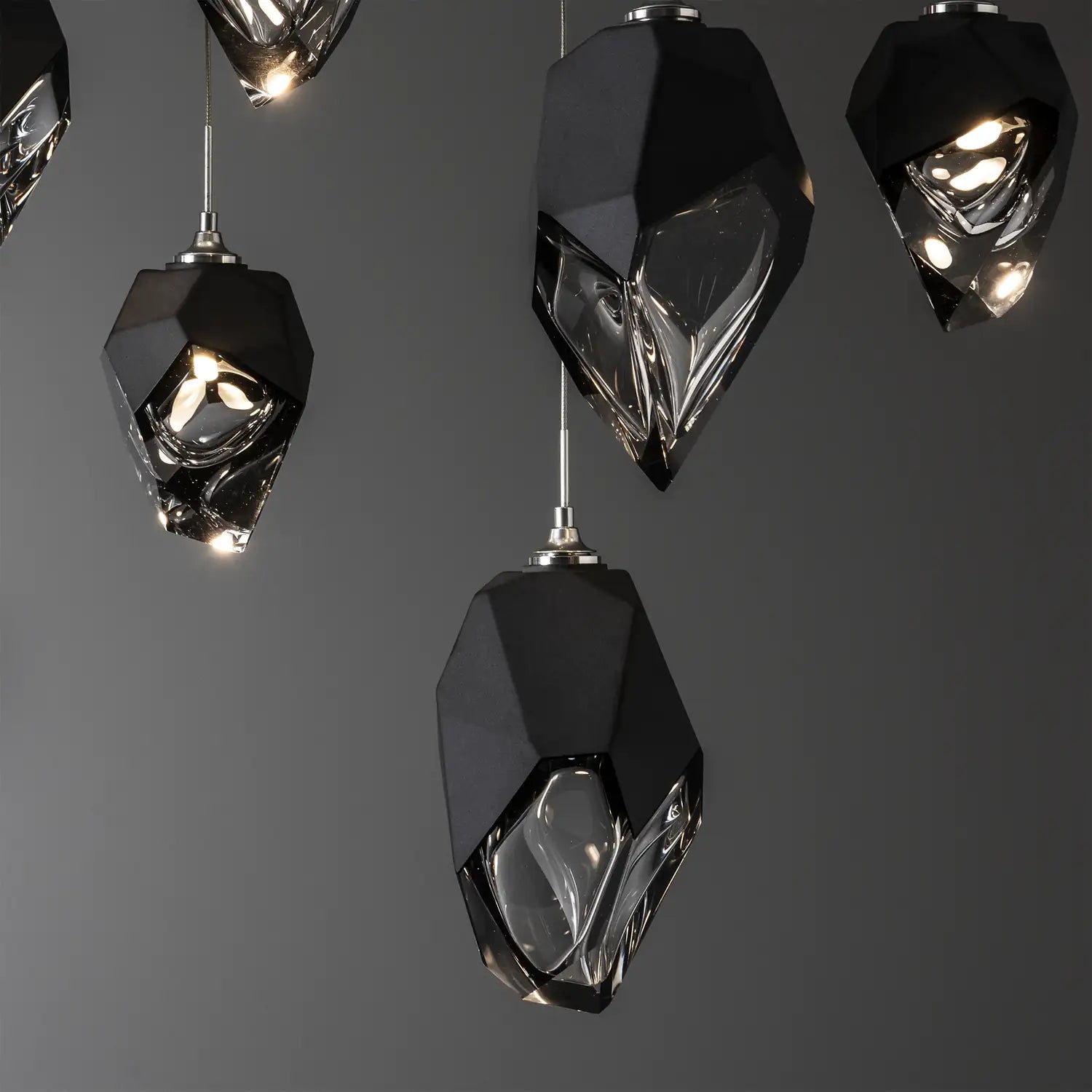 Hubbardton Forge, Chrysalis Mixed Crystal Pendant, PENDANT LIGHT