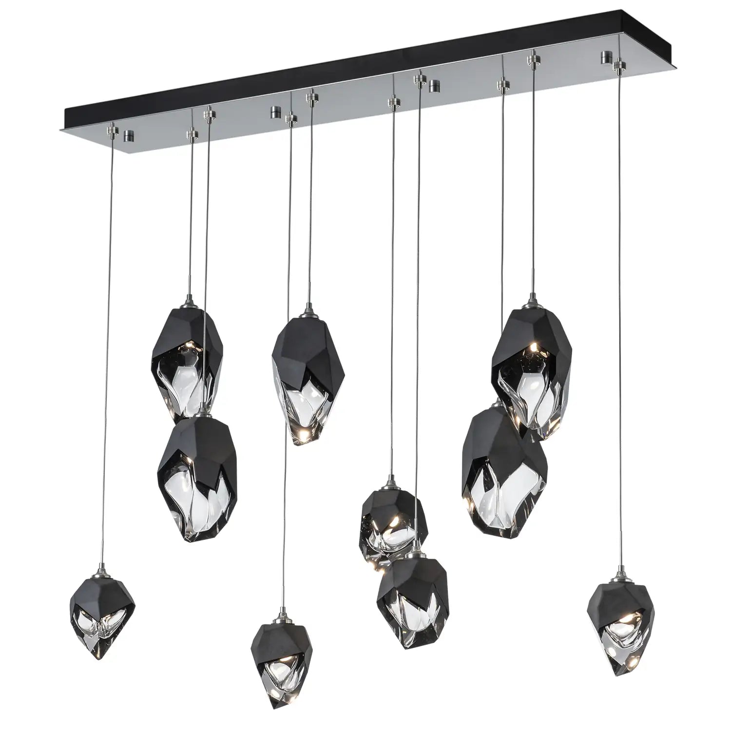 Hubbardton Forge, Chrysalis Mixed Crystal Pendant, PENDANT LIGHT