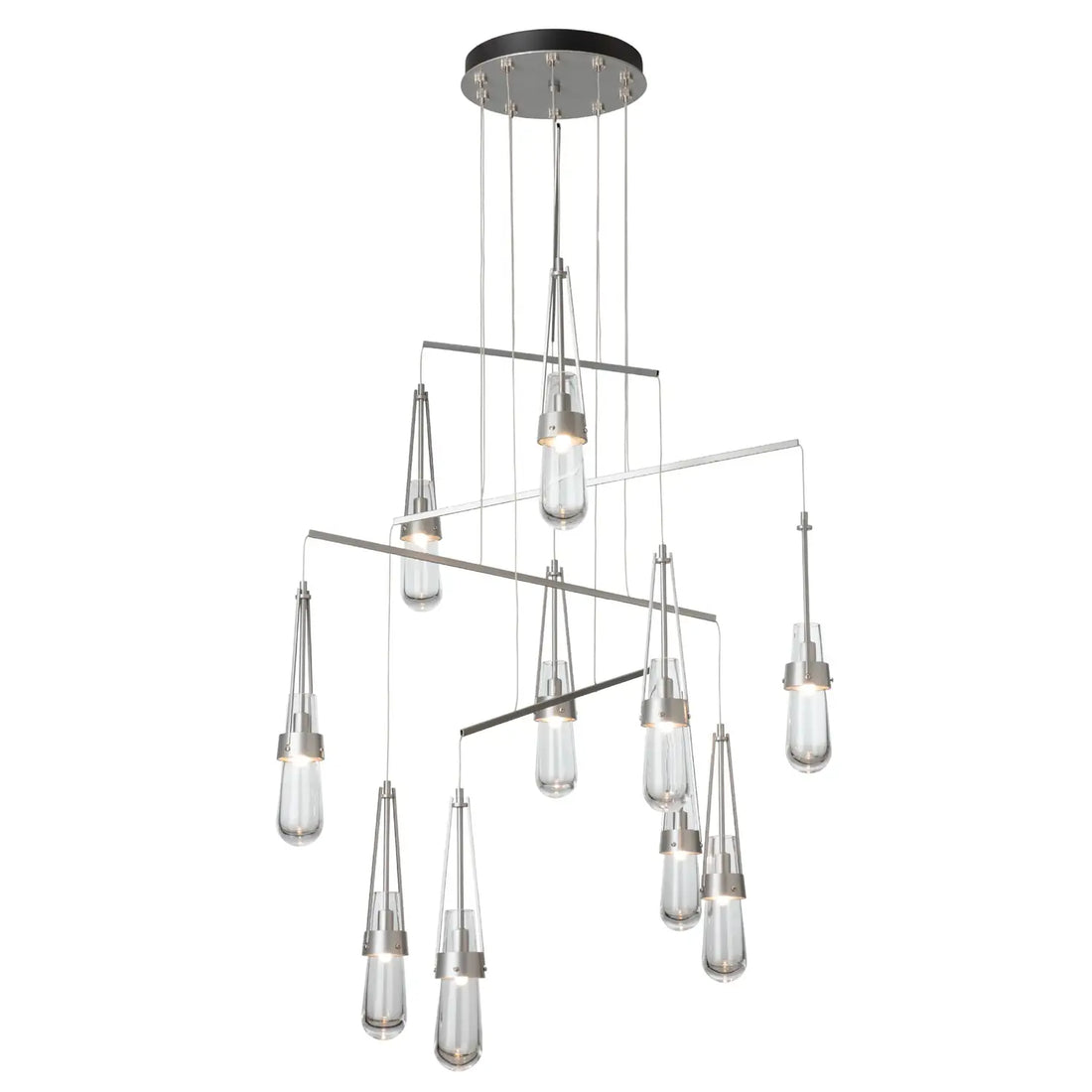HUBBARDTON FORGE, LINK GLASS MOBILE PENDANT, CHANDELIER LIGHT