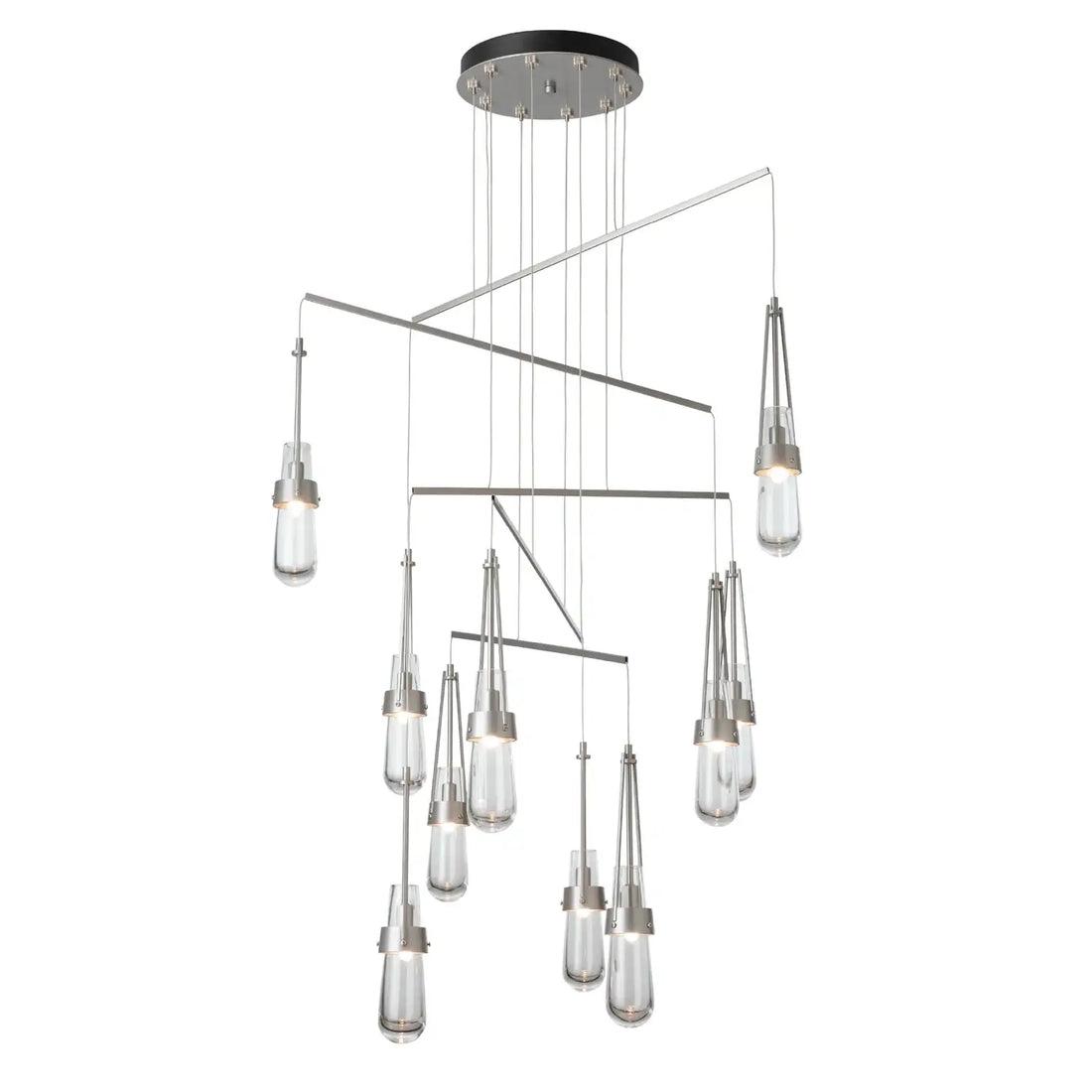 HUBBARDTON FORGE, LINK GLASS MOBILE PENDANT, CHANDELIER LIGHT