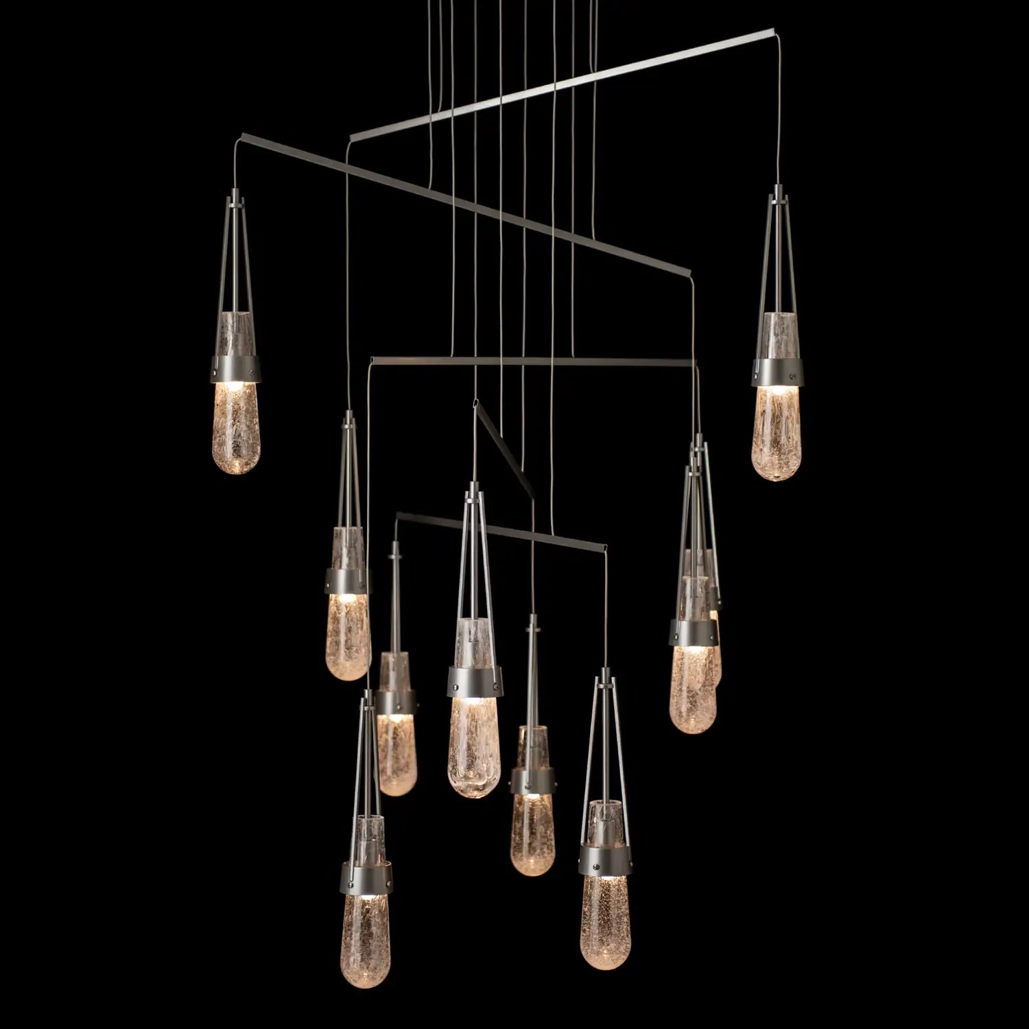 Hubbardton Forge, Link Blown Glass Mobile Pendant, CHANDELIER LIGHT