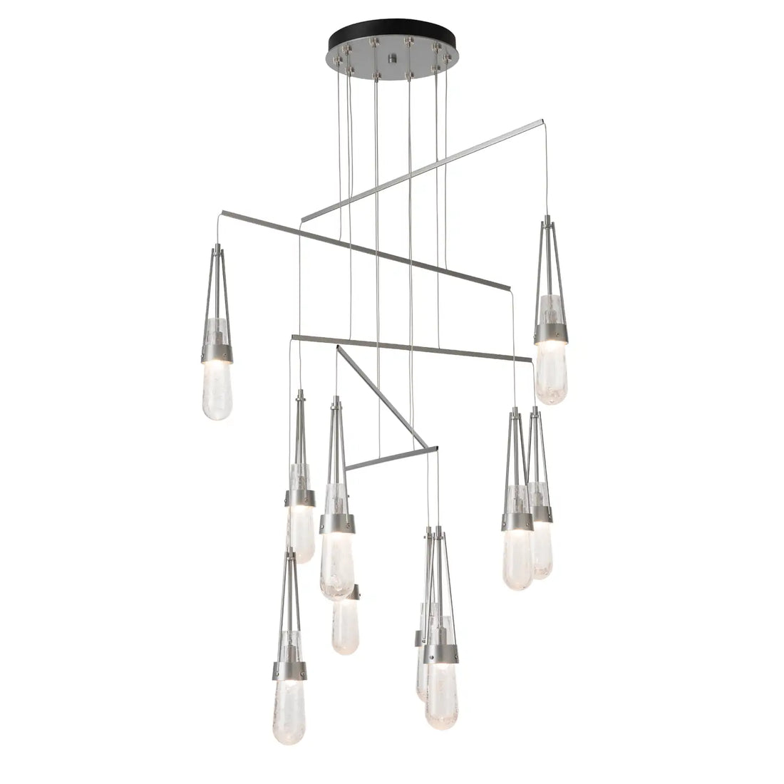 HUBBARDTON FORGE, LINK BLOWN GLASS MOBILE PENDANT, CHANDELIER LIGHT