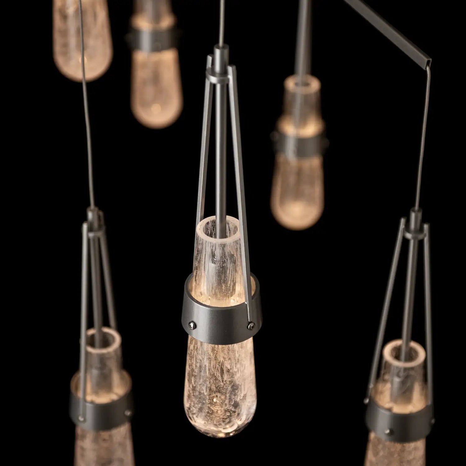 Hubbardton Forge, Link Blown Glass Mobile Pendant, CHANDELIER LIGHT
