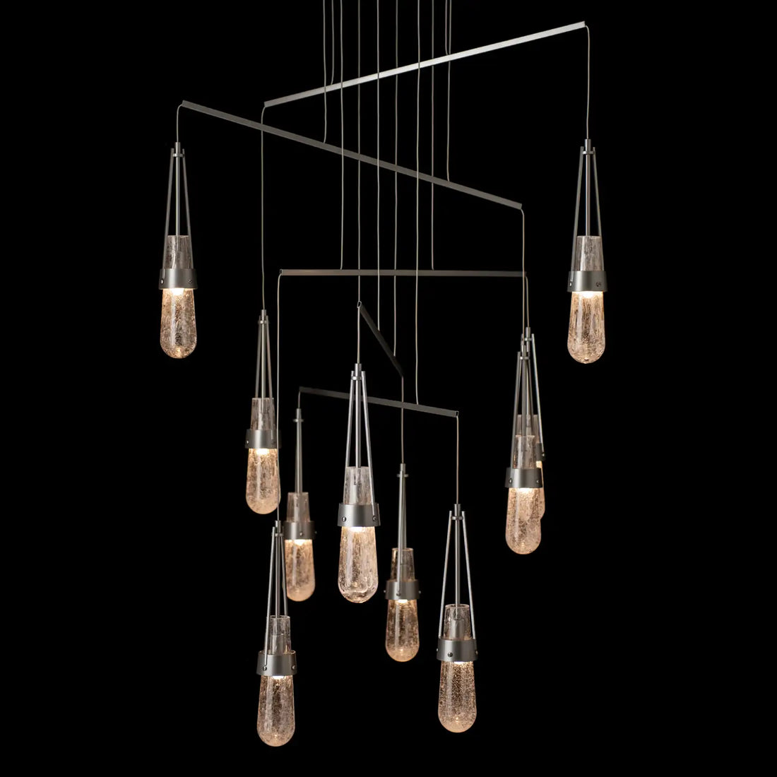 Hubbardton Forge, Link Blown Glass Mobile Pendant, CHANDELIER LIGHT