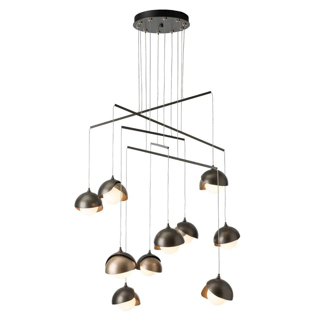 HUBBARDTON FORGE, BROOKLYN DOUBLE SHADE MOBILE PENDANT, CHANDELIER LIGHT