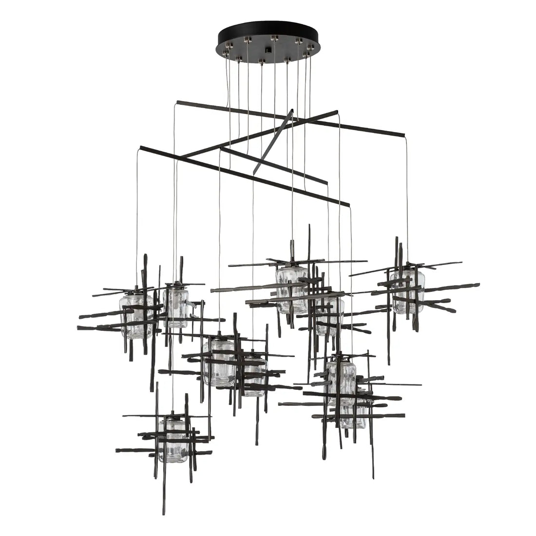 Hubbardton Forge, Tura Seeded Glass Mobile Pendant, CHANDELIER LIGHT