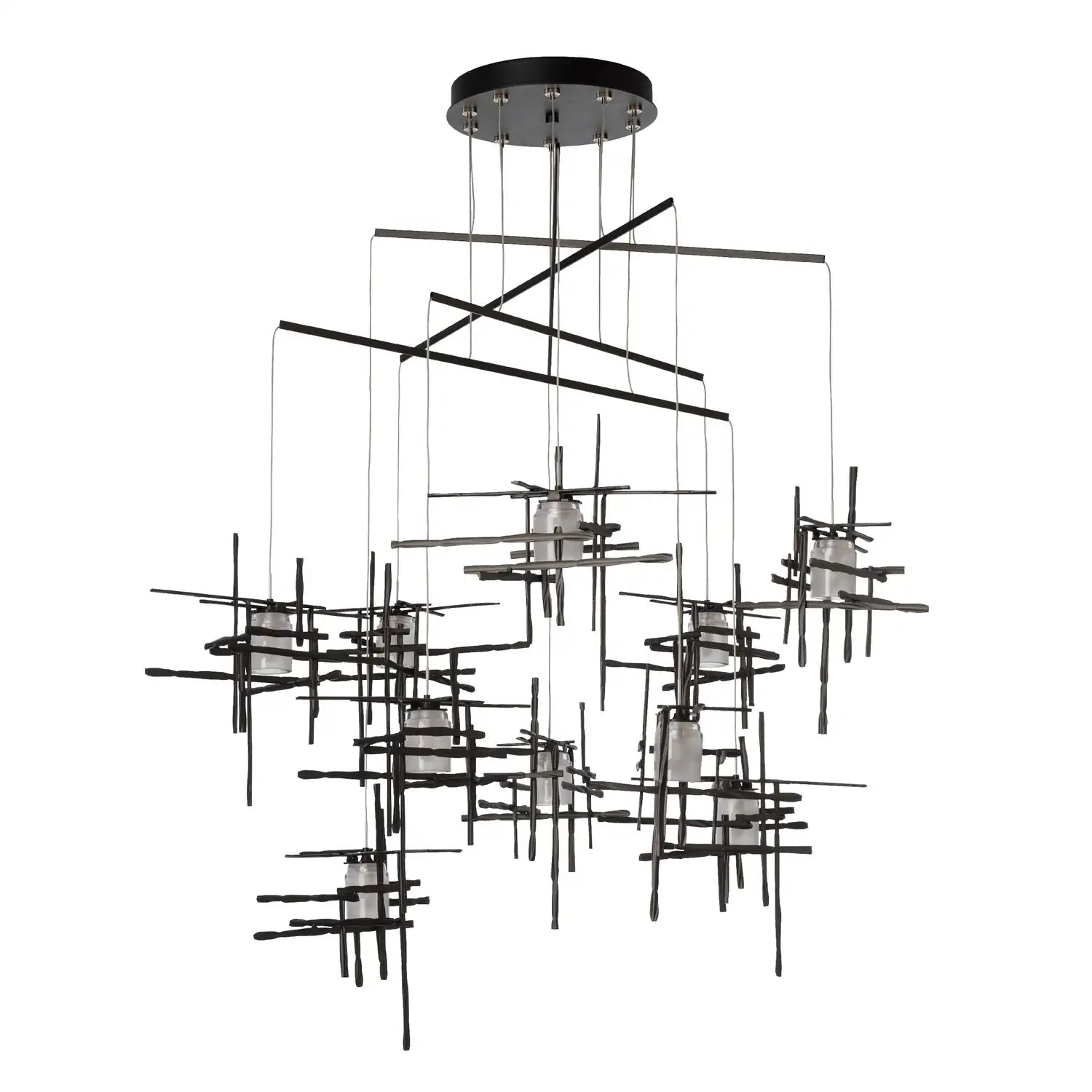 Hubbardton Forge, Tura Frosted Glass Mobile Pendant, CHANDELIER LIGHT