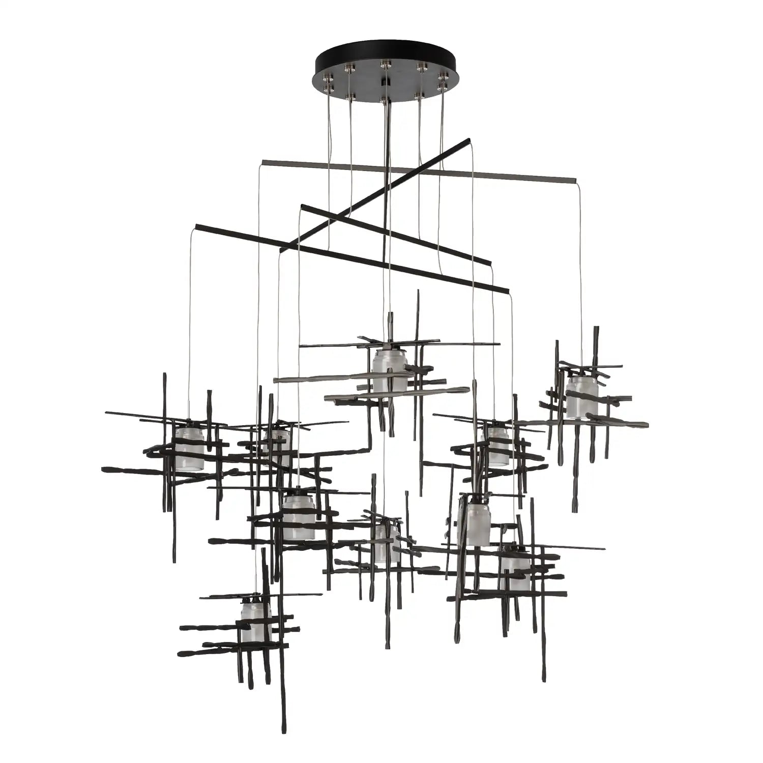 Hubbardton Forge, Tura Frosted Glass Mobile Pendant, CHANDELIER LIGHT