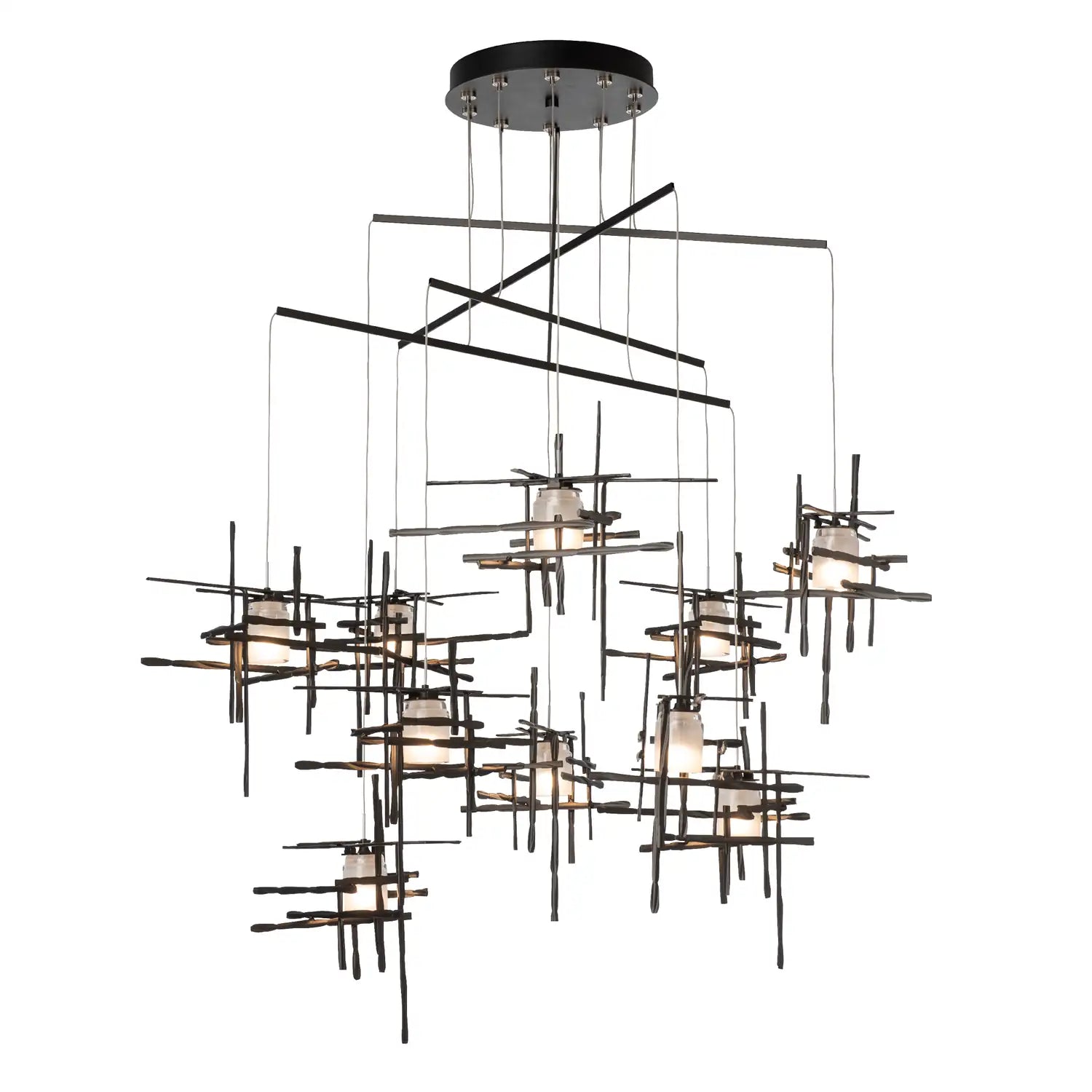 Hubbardton Forge, Tura Frosted Glass Mobile Pendant, CHANDELIER LIGHT