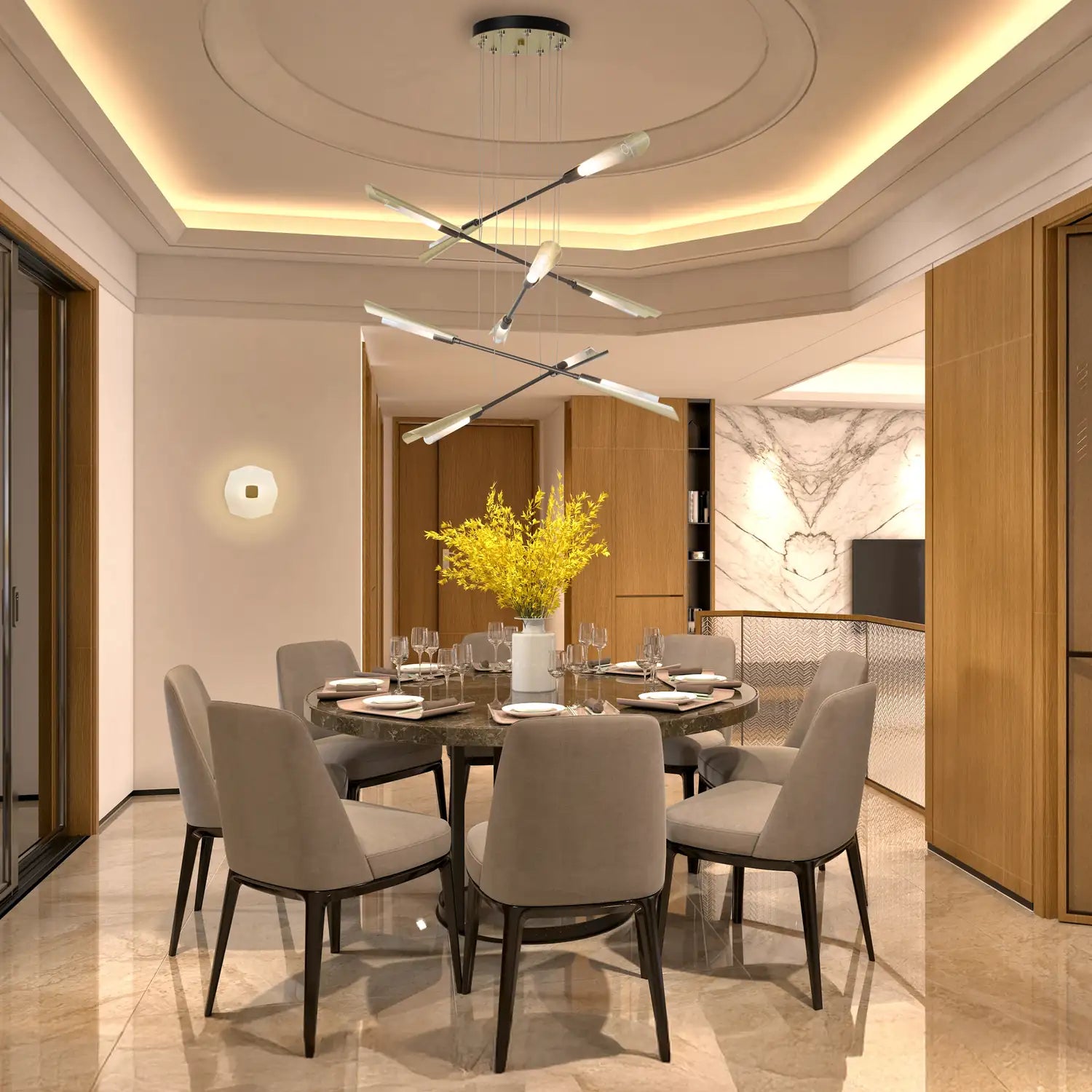Hubbardton Forge, Flight Pendant, CHANDELIER LIGHT
