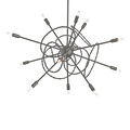 Hubbardton Forge, Olympus Starburst Pendant, PENDANT LIGHT